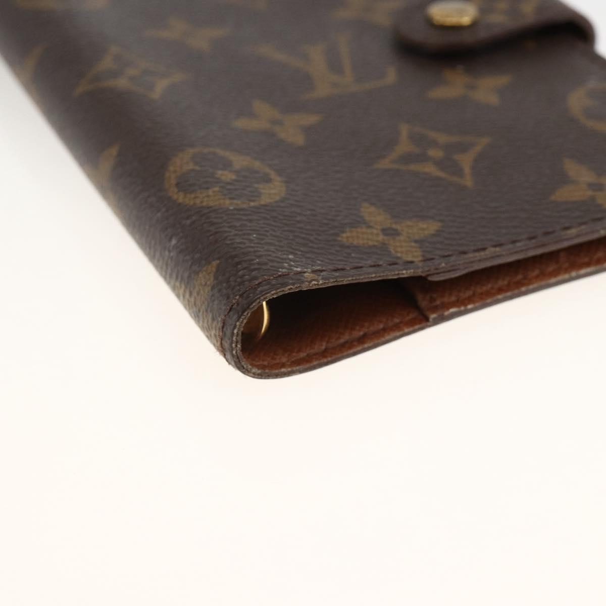 LOUIS VUITTON Monogram Agenda PM Day Planner Cover R20005 LV Auth ka3278