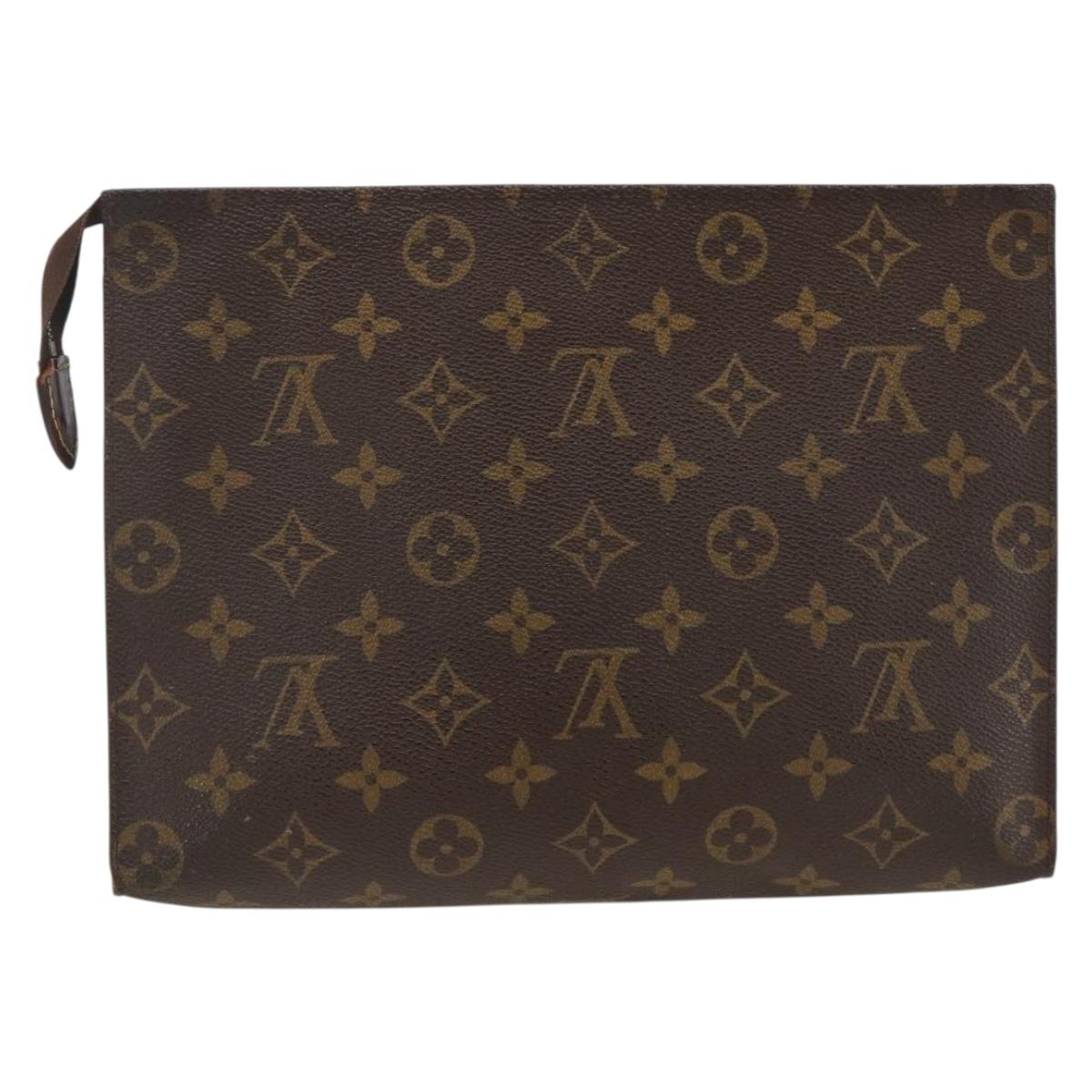 LOUIS VUITTON Monogram Poche Toilette 26 Pouch M47542 LV Auth ka3299