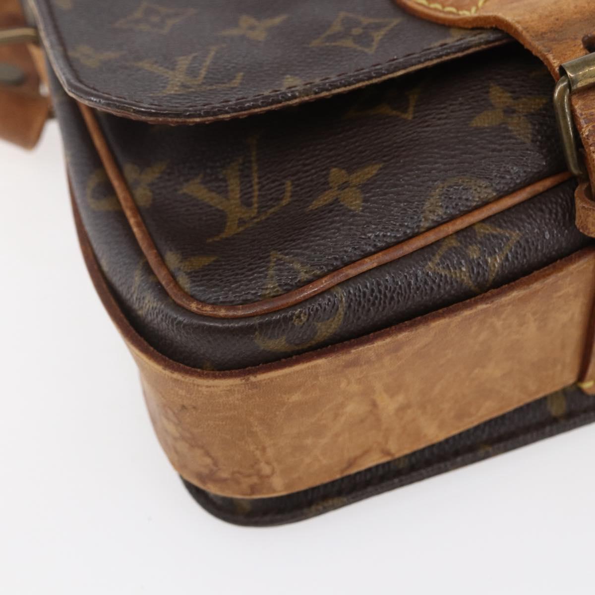 LOUIS VUITTON Monogram Cartouchiere MM Shoulder Bag M51253 LV Auth ka331