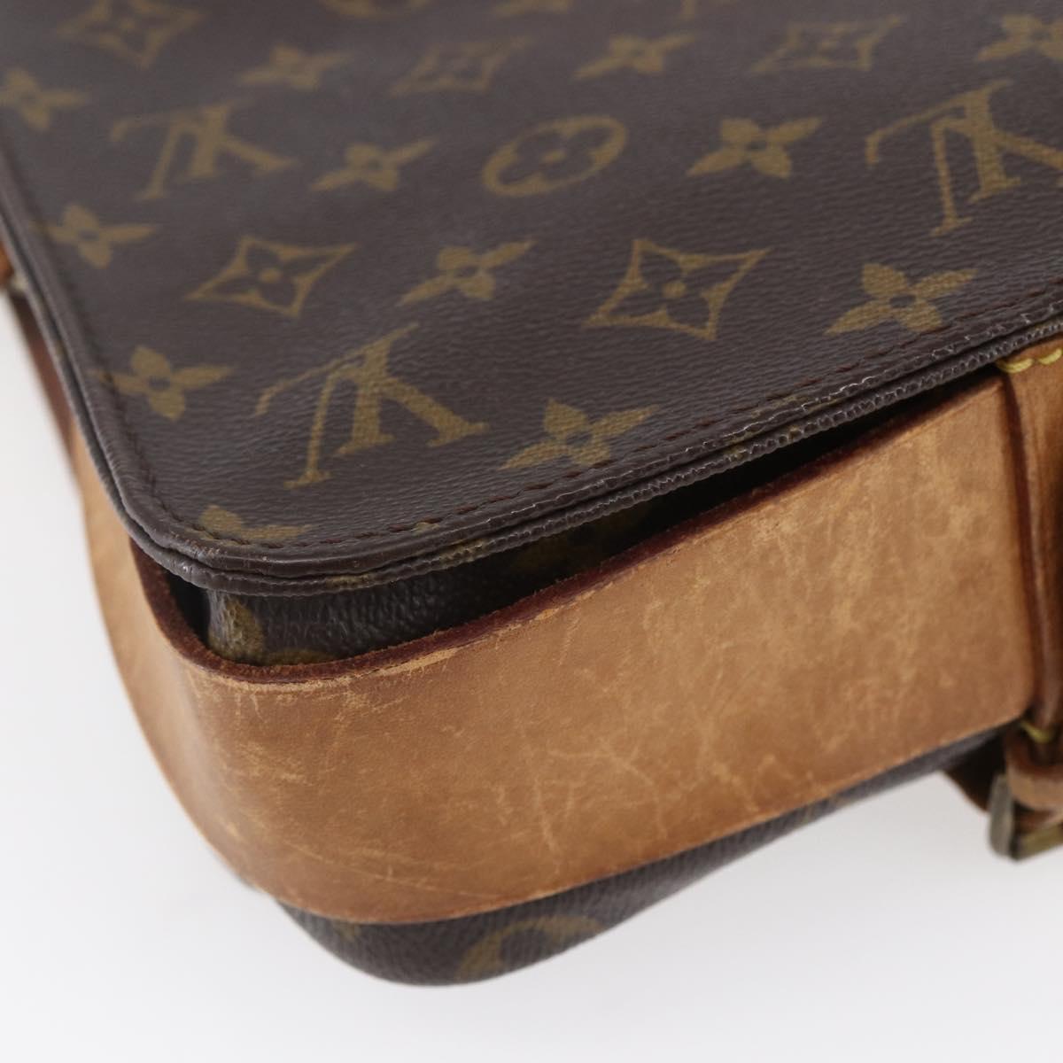 LOUIS VUITTON Monogram Cartouchiere MM Shoulder Bag M51253 LV Auth ka331