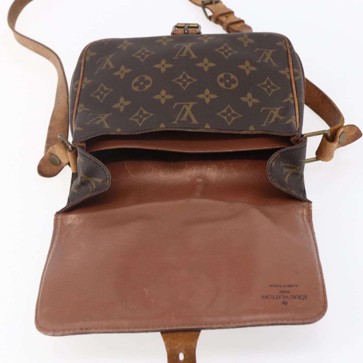 LOUIS VUITTON Monogram Cartouchiere MM Shoulder Bag M51253 LV Auth ka331