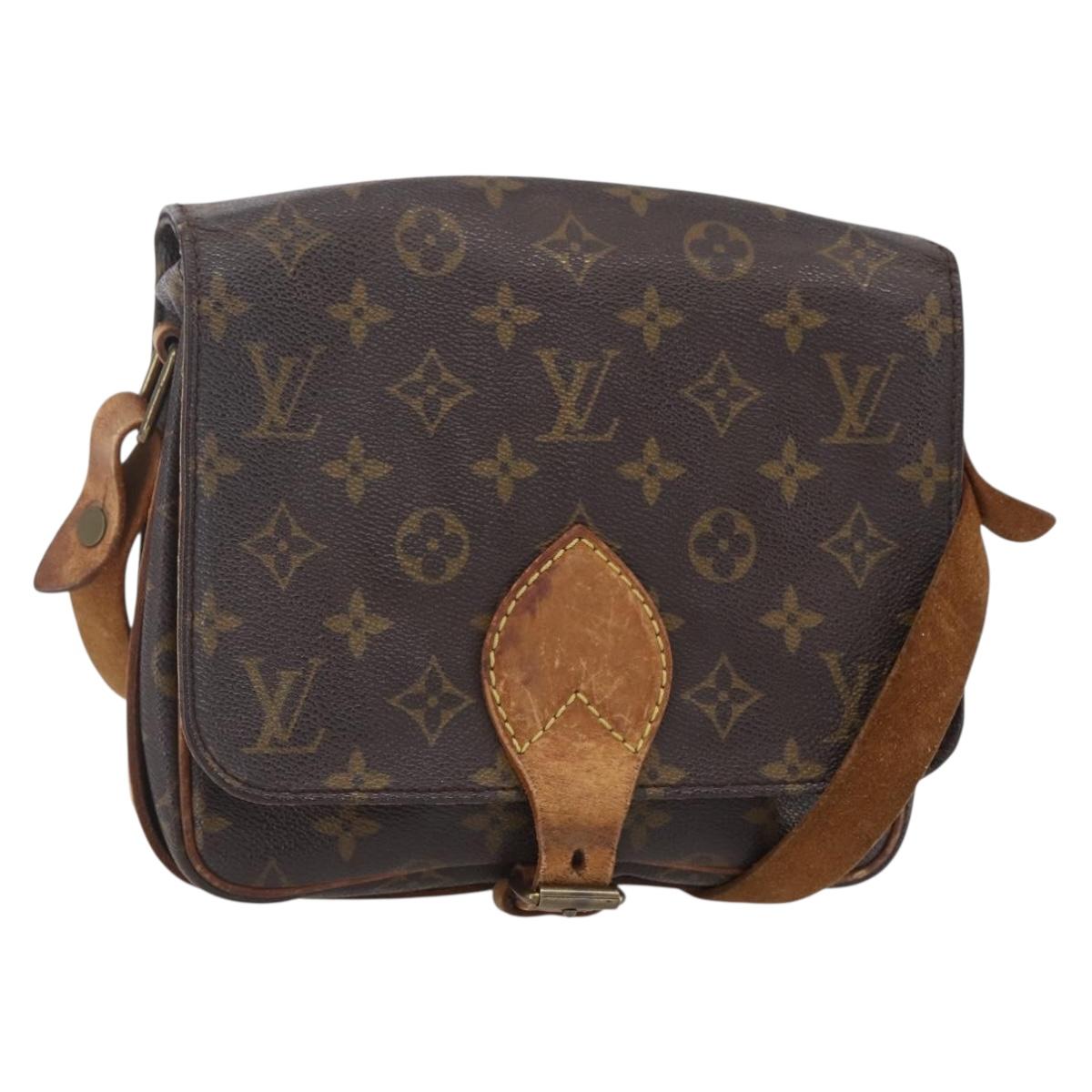 LOUIS VUITTON Monogram Cartouchiere MM Shoulder Bag M51253 LV Auth ka331