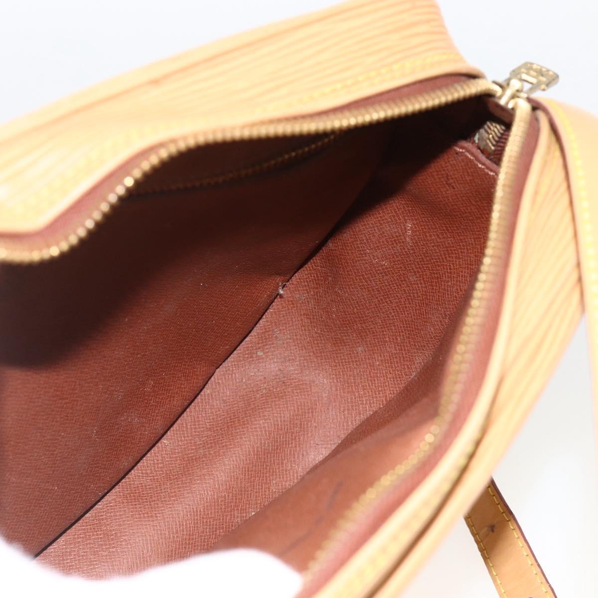 LOUIS VUITTON Epi Jeune Fille MM Shoulder Bag Beige M52156 LV Auth ka3311