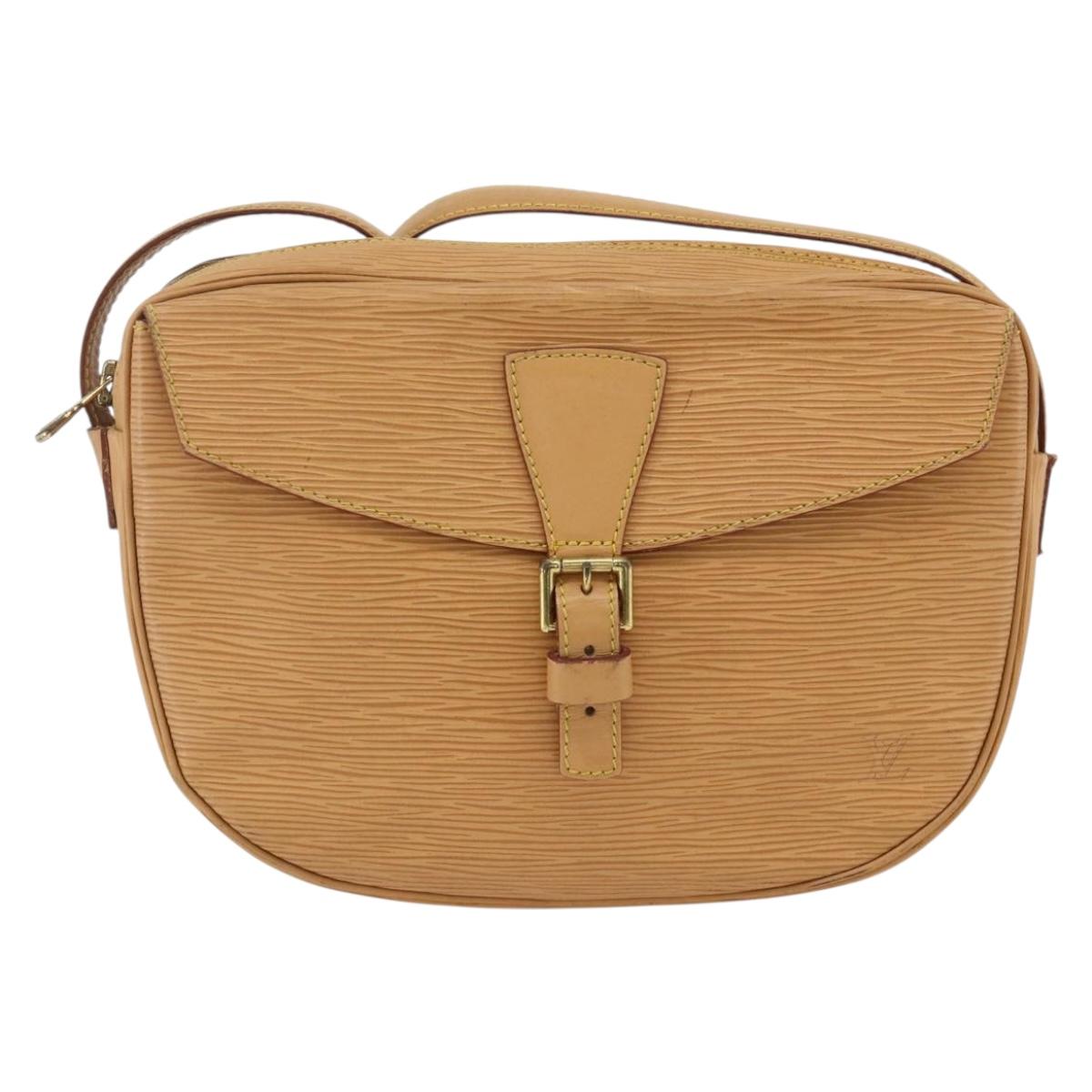 LOUIS VUITTON Epi Jeune Fille MM Shoulder Bag Beige M52156 LV Auth ka3311