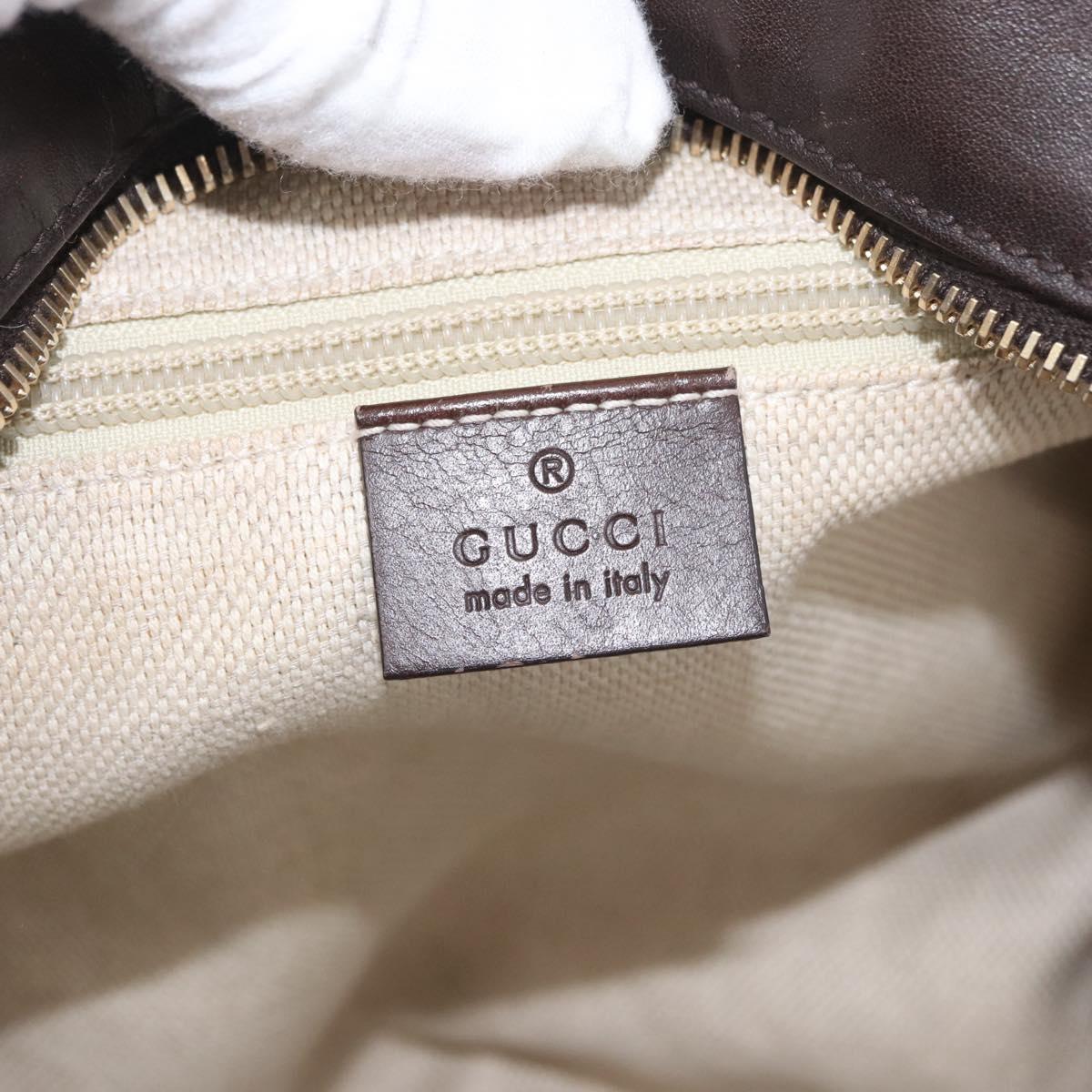 GUCCI GG Canvas Shoulder Bag Gold Red 308930 Auth ka3313