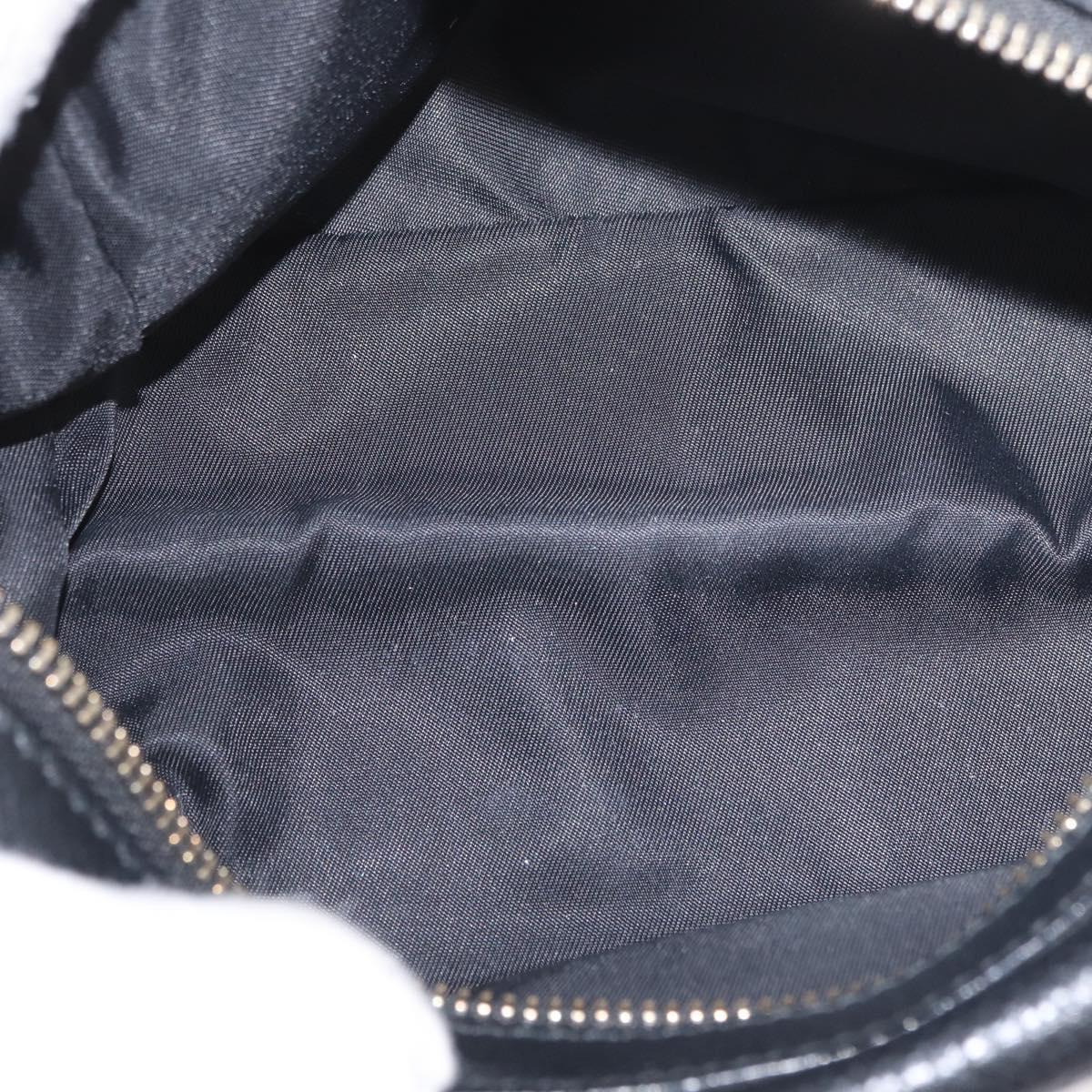 GUCCI Pouch Leather Black Gold 308636 Auth ka3331A