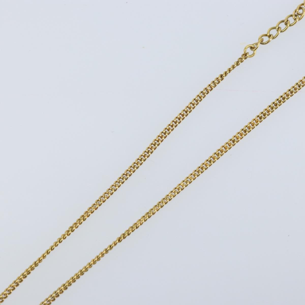 Christian Dior Necklace metal Gold Auth ka3334