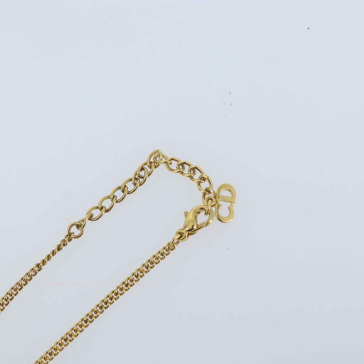 Christian Dior Necklace metal Gold Auth ka3334