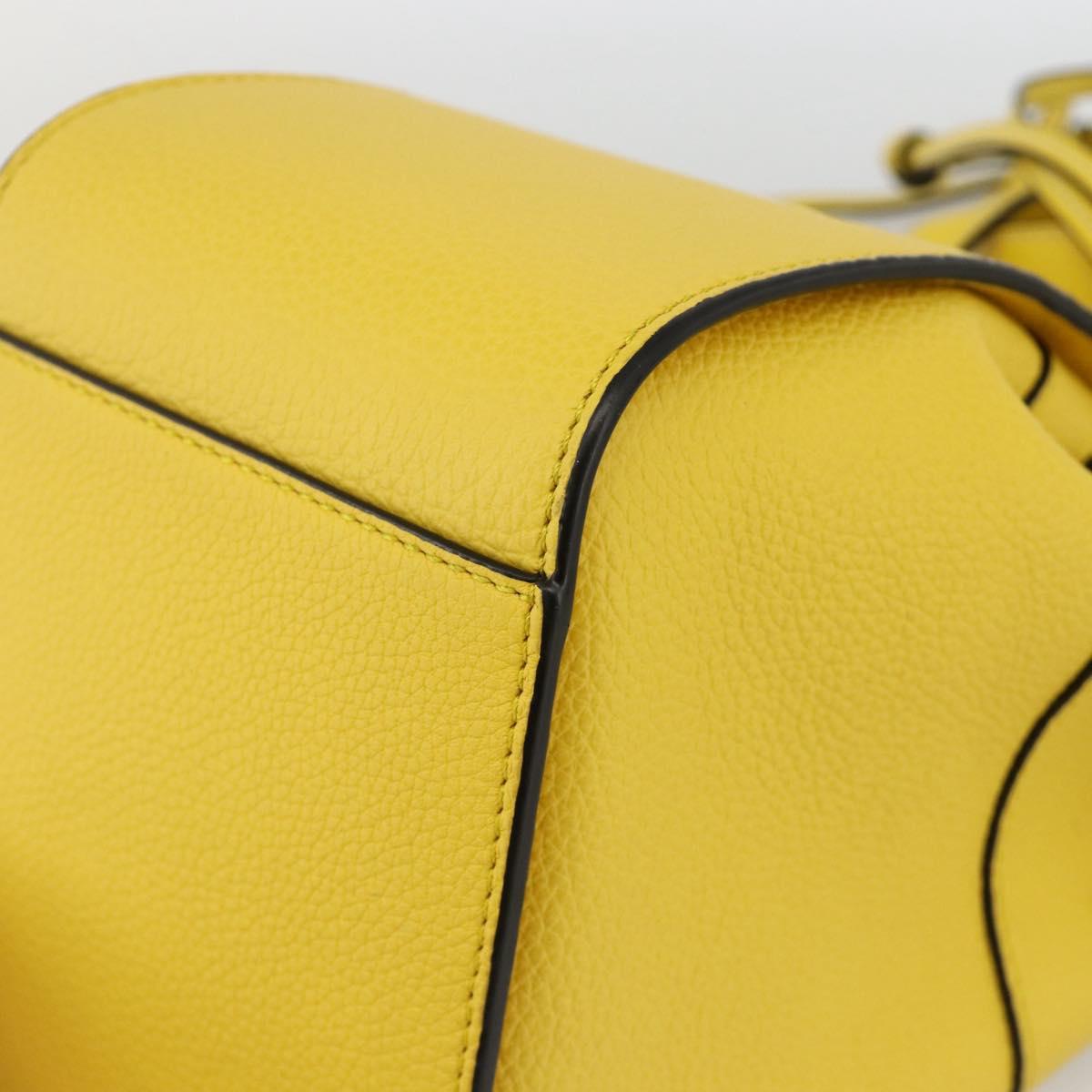 LOEWE Hammock Hand Bag Leather 2way Yellow Auth ka3350SAM