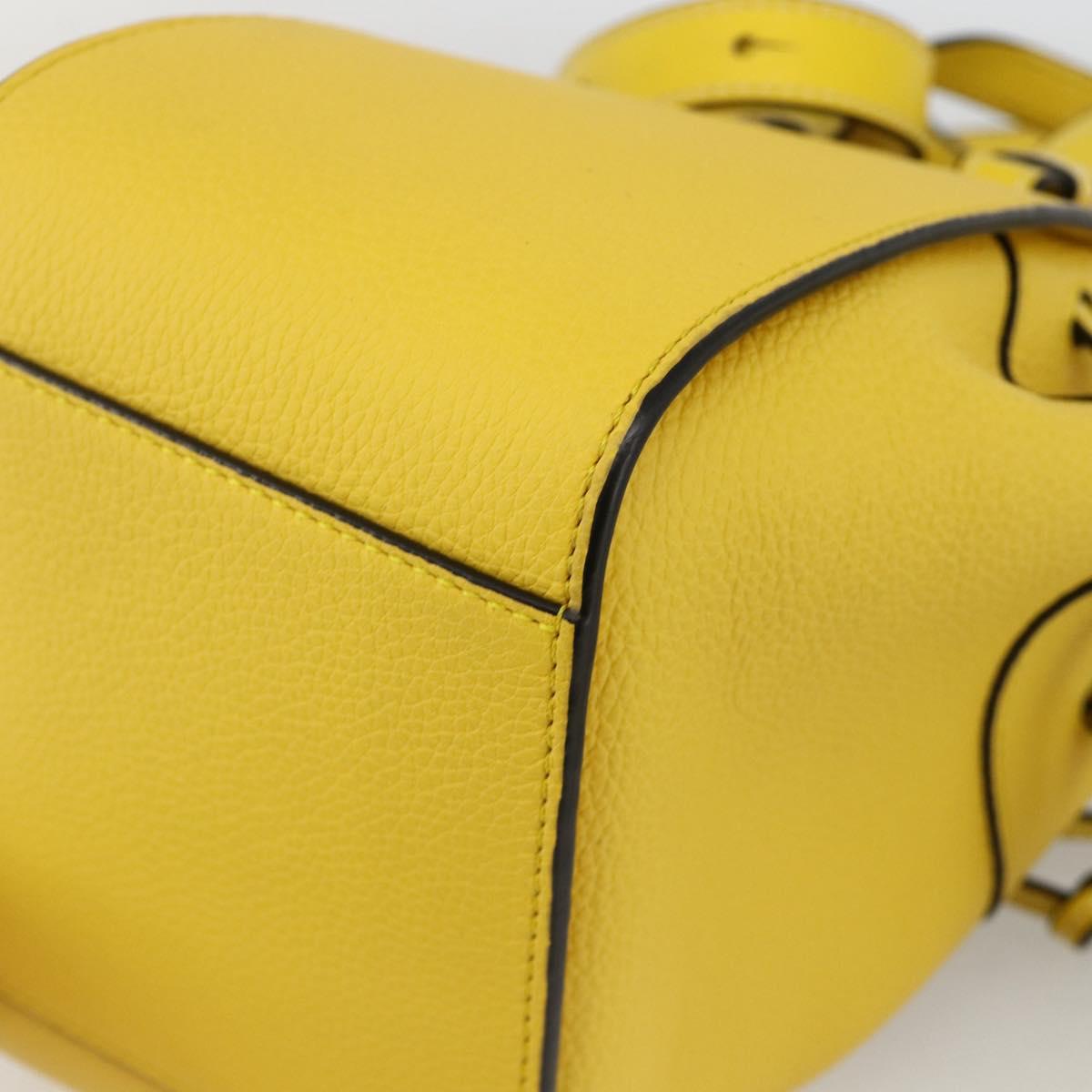 LOEWE Hammock Hand Bag Leather 2way Yellow Auth ka3350SAM