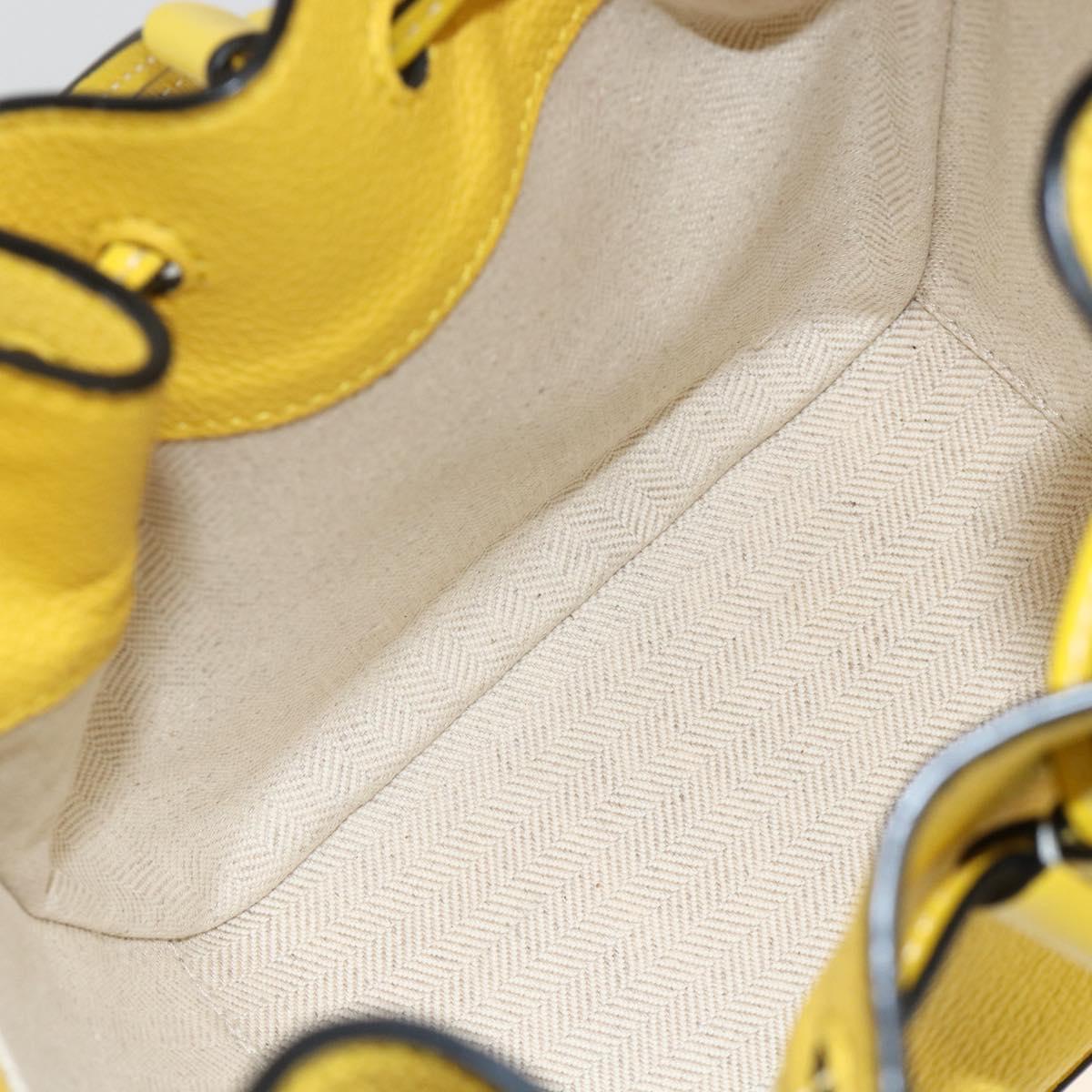 LOEWE Hammock Hand Bag Leather 2way Yellow Auth ka3350SAM