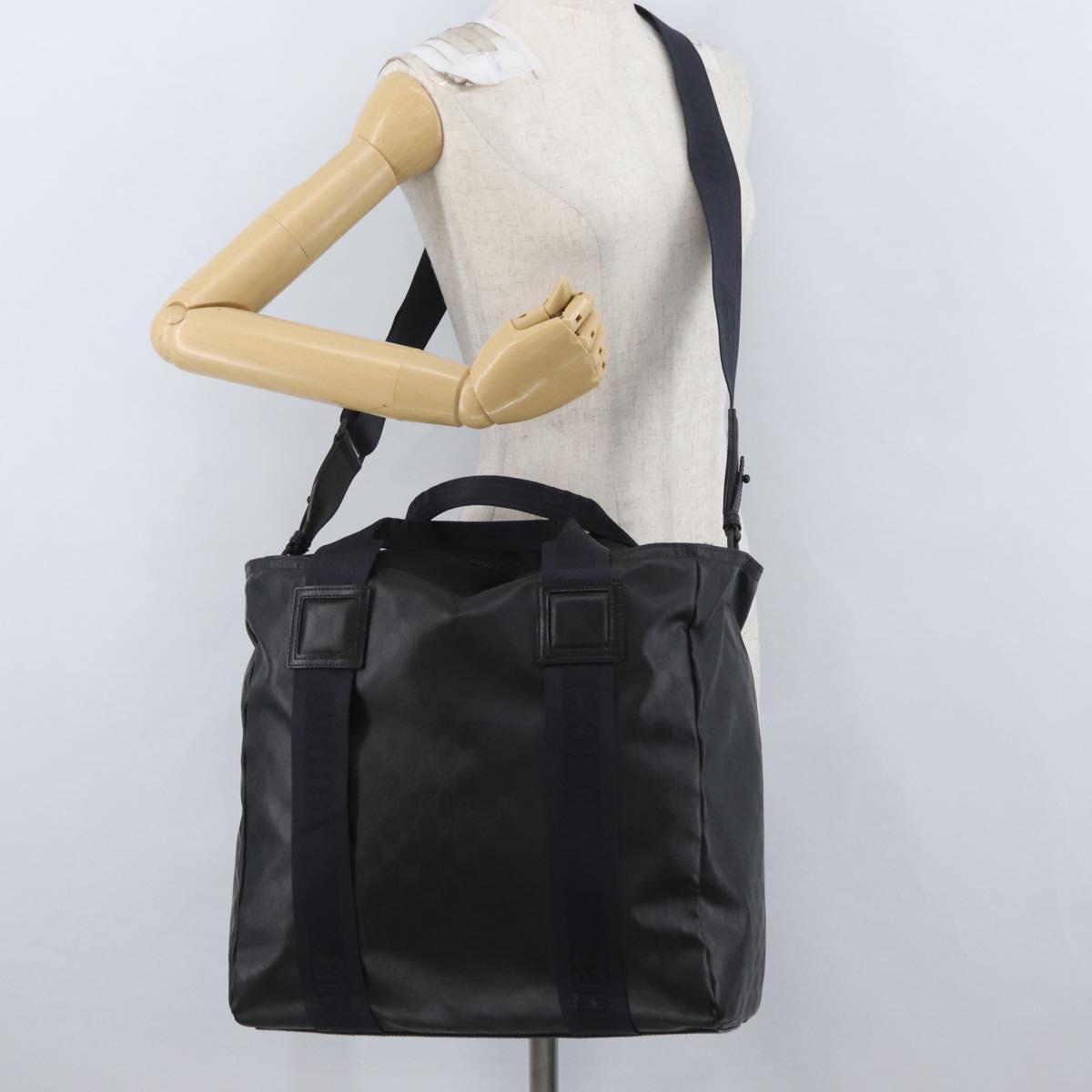 GUCCI GG Crystal Mat Boston Bag 2way Black 779816 Auth ka3353