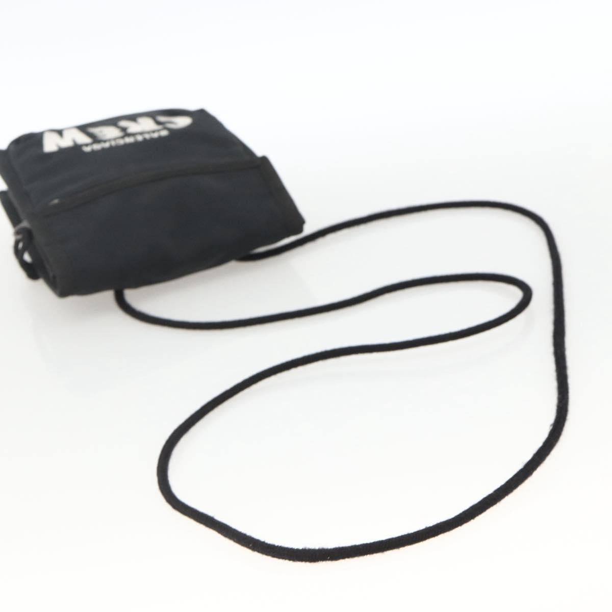 BALENCIAGA Shoulder Bag Nylon Black 532298 Auth ka3358