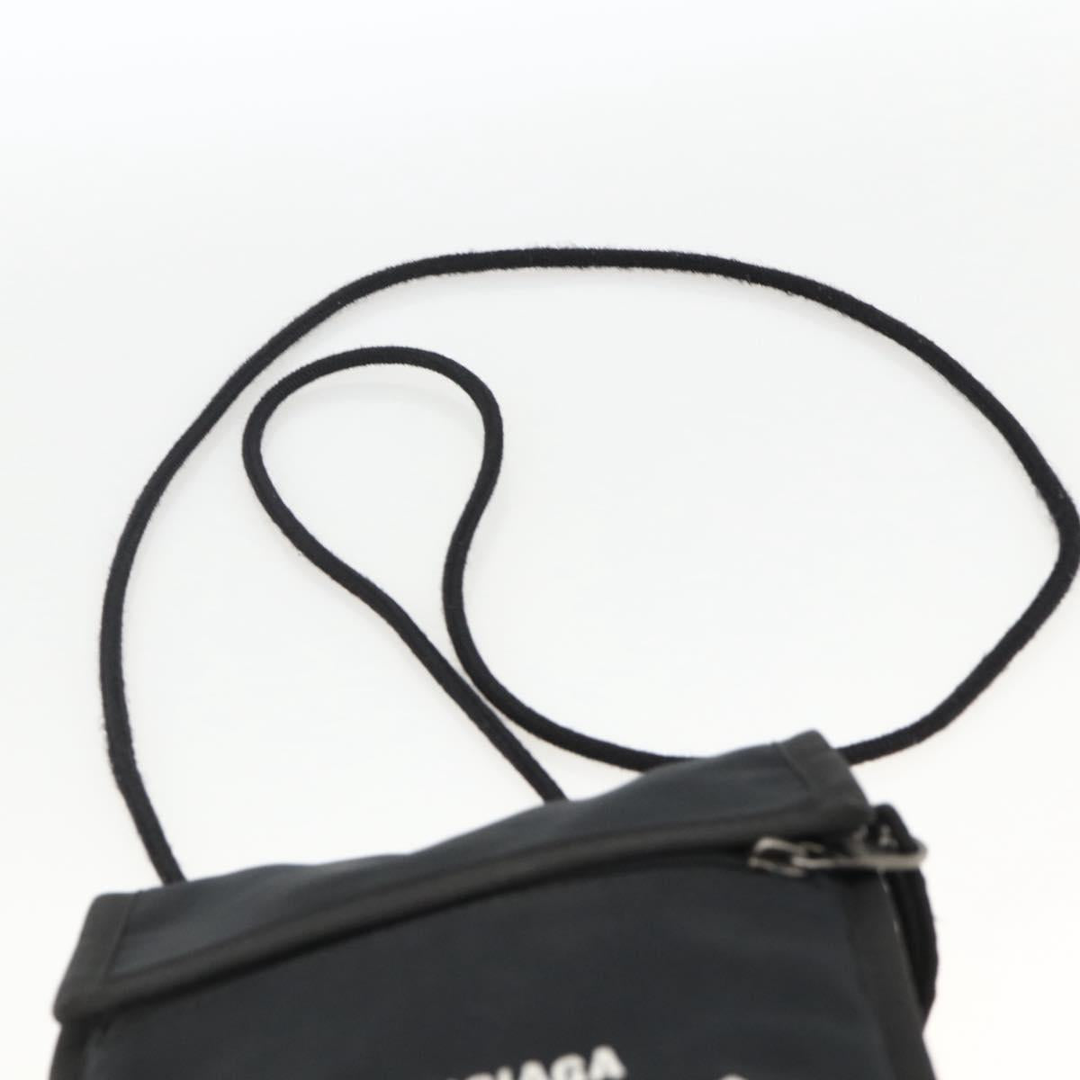 BALENCIAGA Shoulder Bag Nylon Black 532298 Auth ka3358