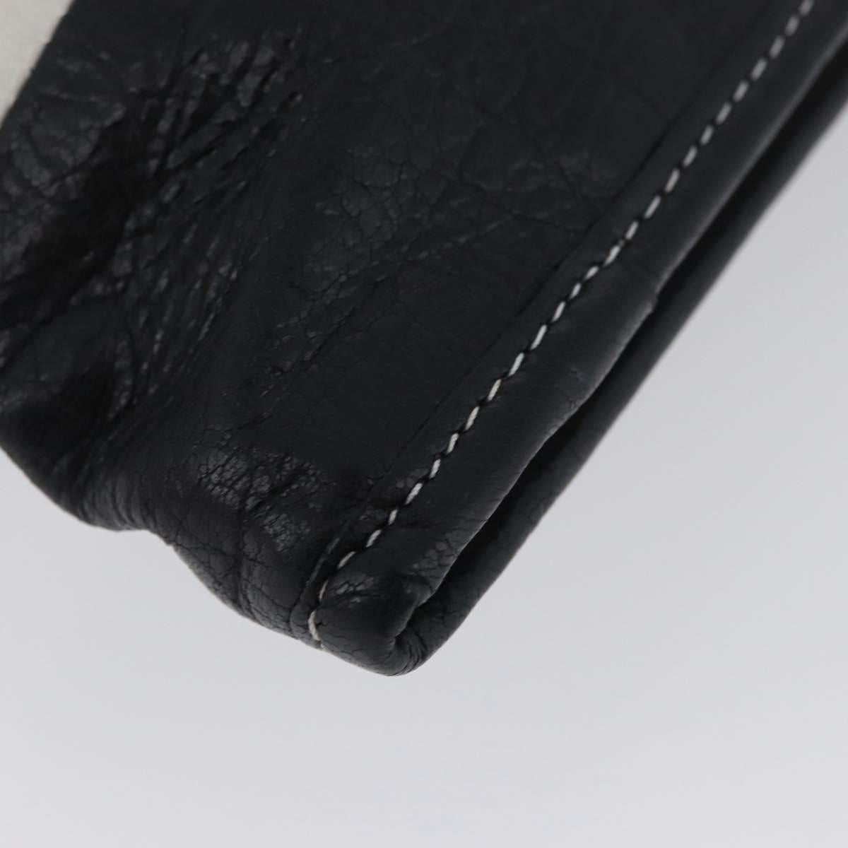 BALENCIAGA Clutch Bag Leather Multicolor Silver 443658 Auth ka3360