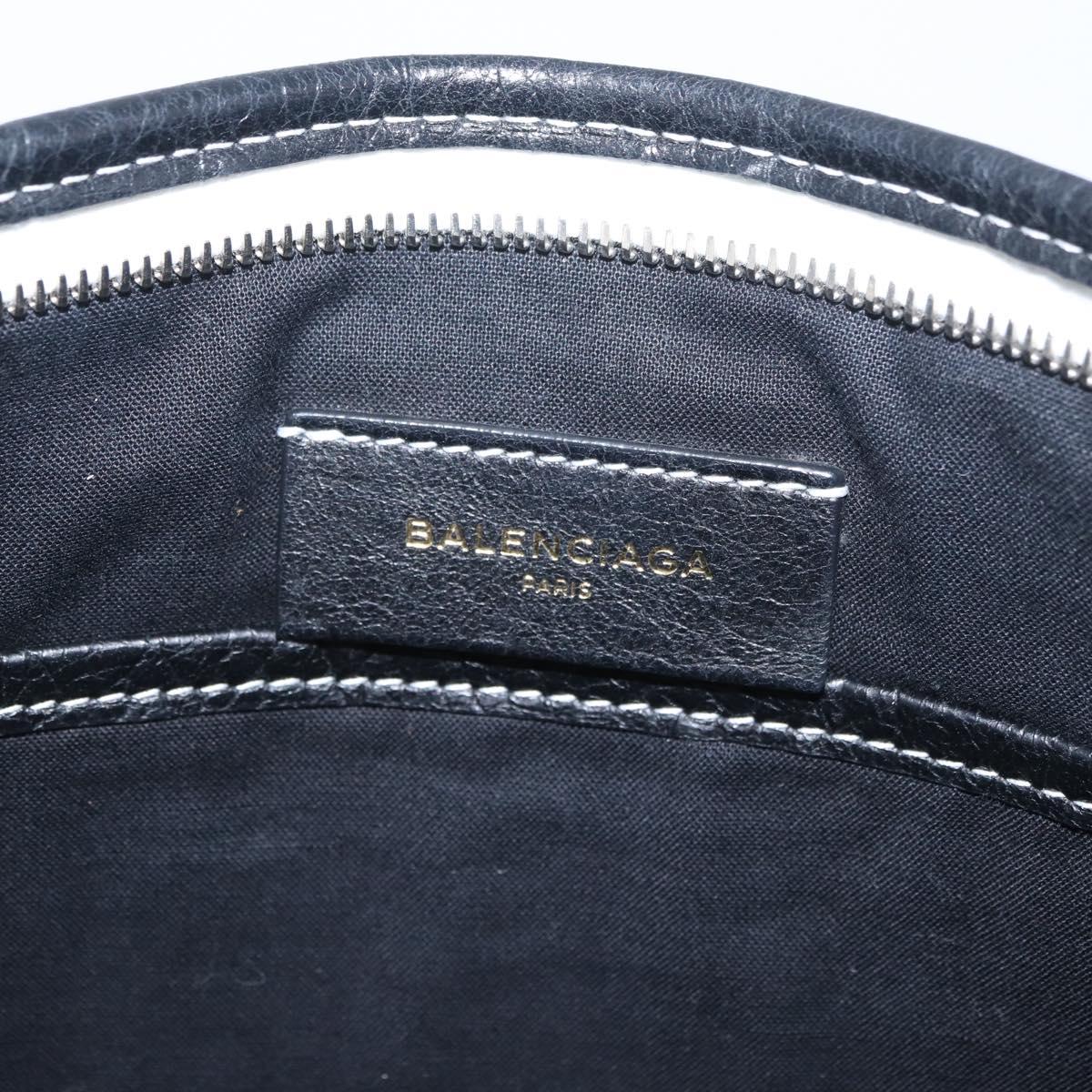 BALENCIAGA Clutch Bag Leather Multicolor Silver 443658 Auth ka3360