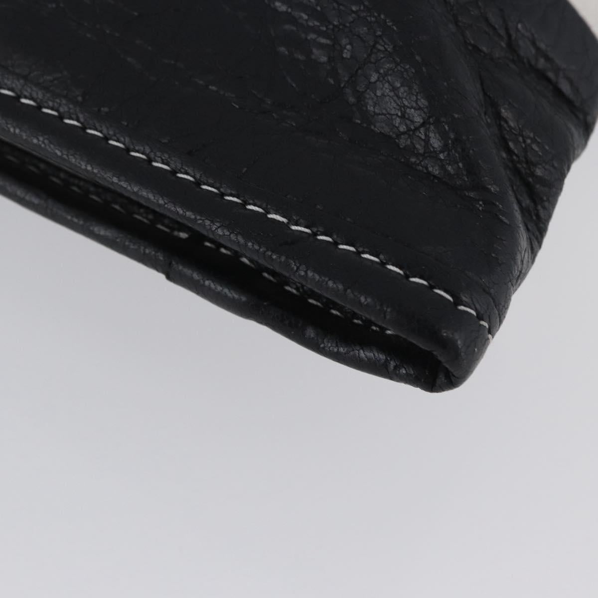 BALENCIAGA Clutch Bag Leather Multicolor Silver 443658 Auth ka3360
