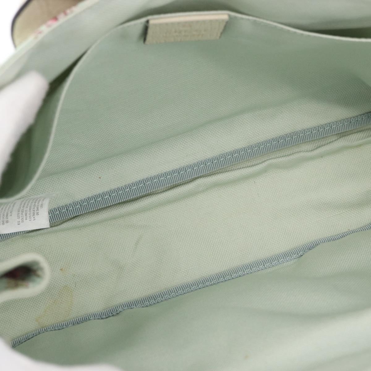 GUCCI Hand Bag Canvas Light Blue Auth ka3365