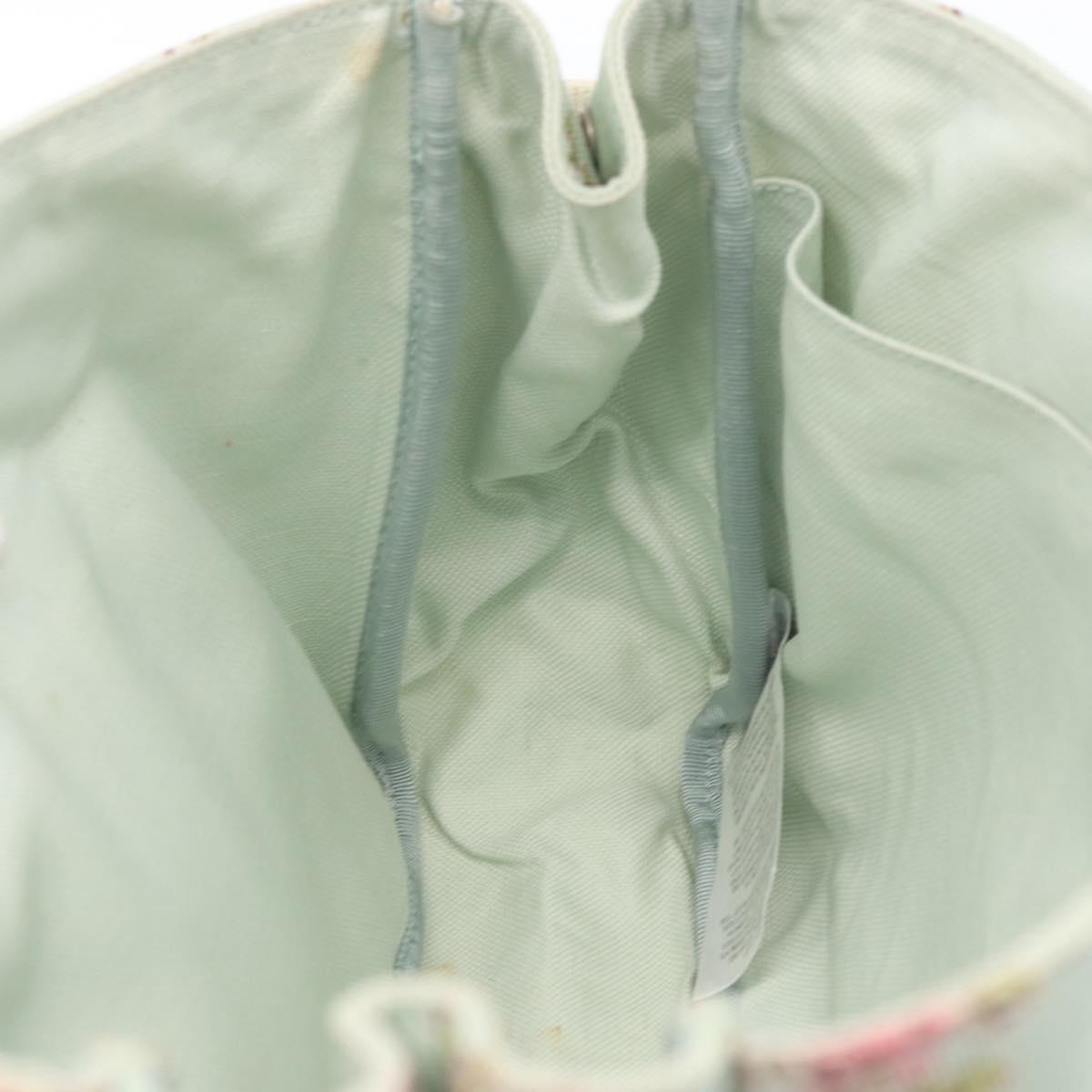 GUCCI Hand Bag Canvas Light Blue Auth ka3365