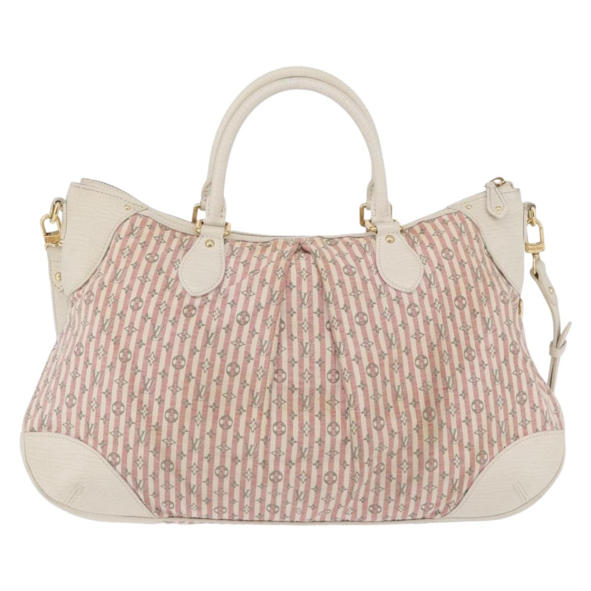 LOUIS VUITTON Mini Lin Marina GM Bag Croisette 2way Pink M95493 LV Auth ka3367A