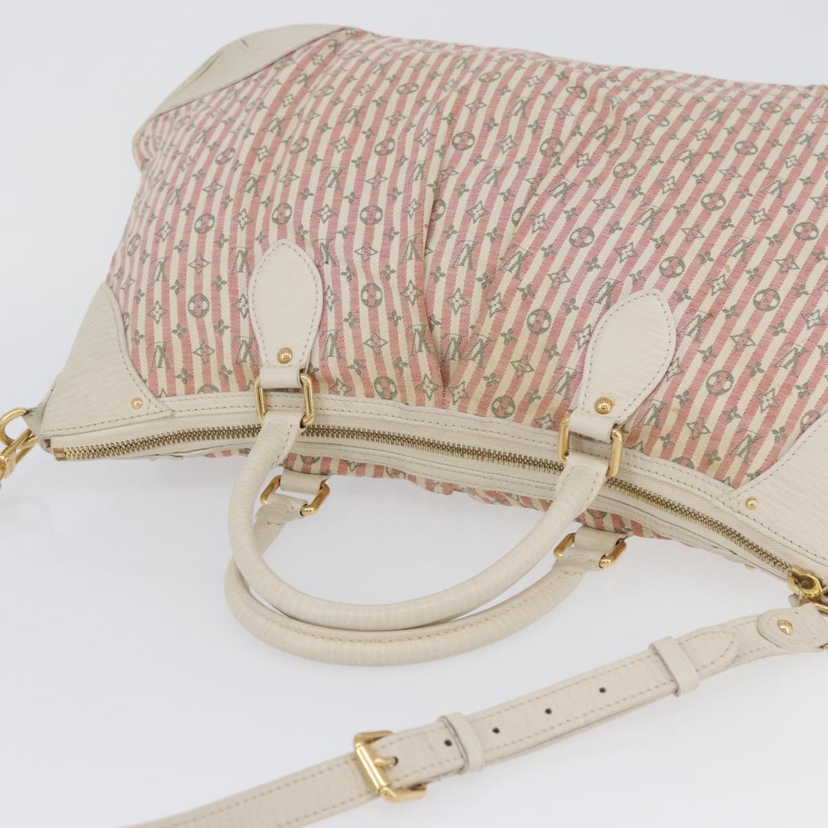 LOUIS VUITTON Mini Lin Marina GM Bag Croisette 2way Pink M95493 LV Auth ka3367A