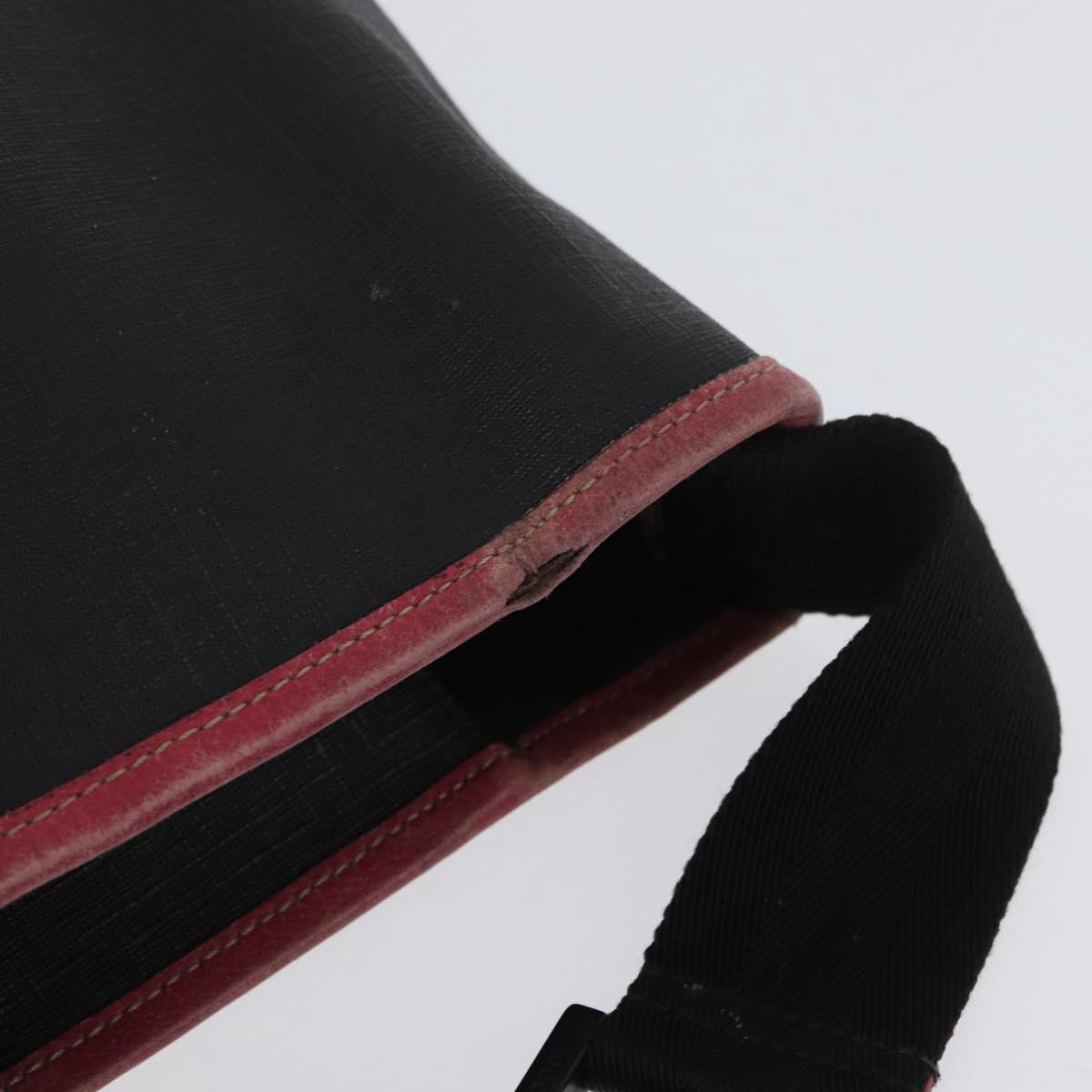 GUCCI Tote Bag PVC Black 162785 Auth ka3368