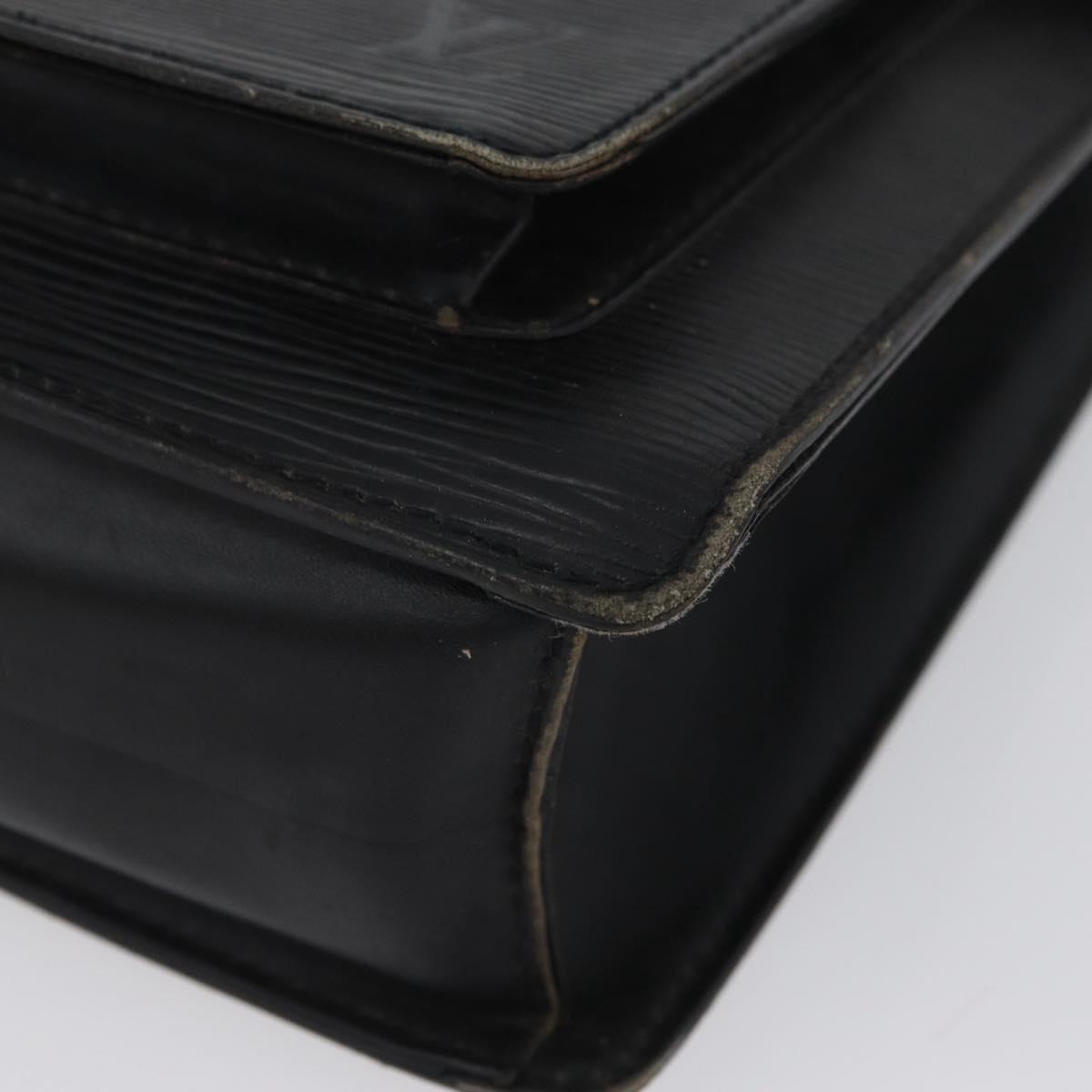 LOUIS VUITTON Epi Monceau 28 Hand Bag Black M52122 LV Auth ka3386