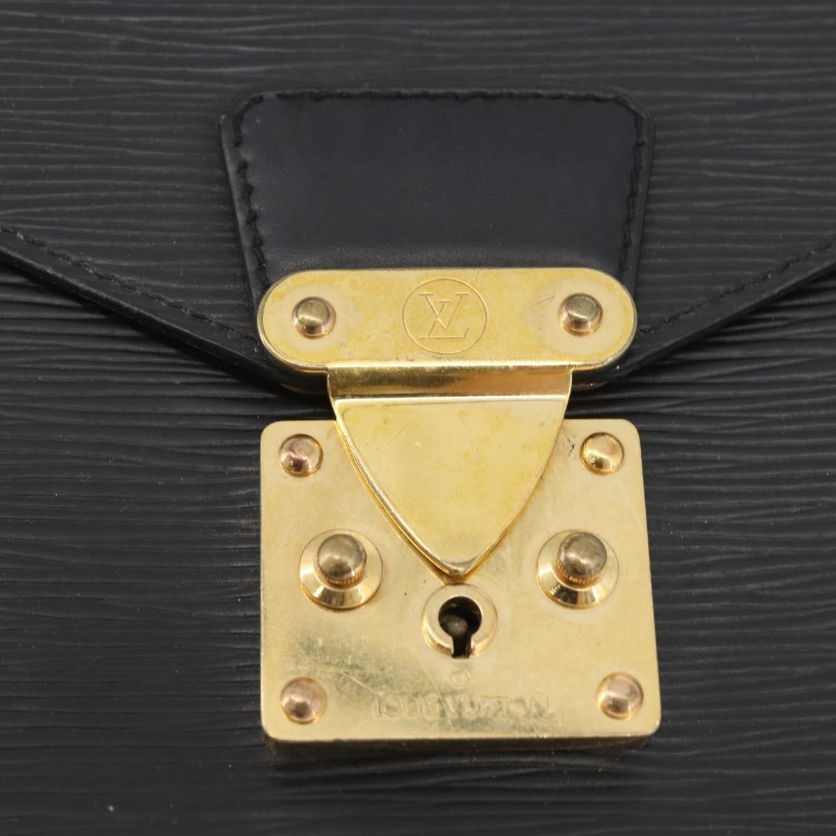 LOUIS VUITTON Epi Monceau 28 Hand Bag Black M52122 LV Auth ka3386