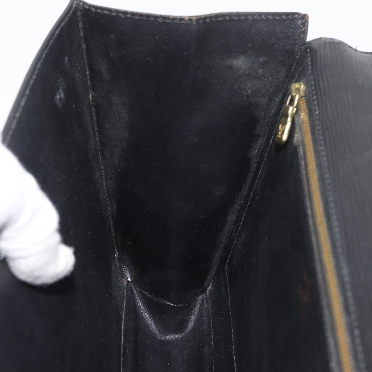 LOUIS VUITTON Epi Monceau 28 Hand Bag Black M52122 LV Auth ka3386
