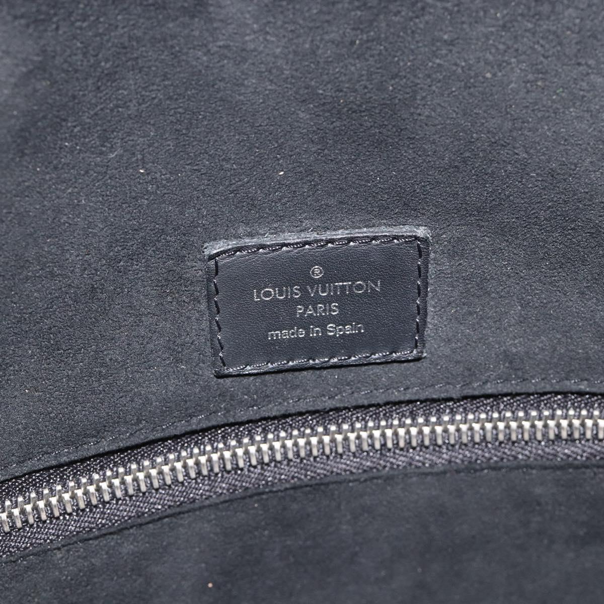LOUIS VUITTON Epi Harrington Messenger MM Shoulder Bag Black M53409 Auth ka3397
