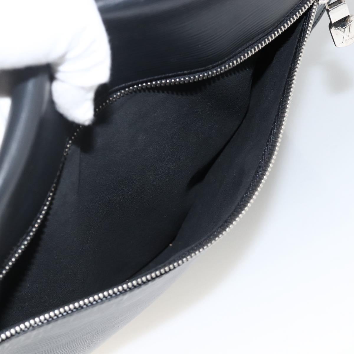 LOUIS VUITTON Epi Harrington Messenger MM Shoulder Bag Black M53409 Auth ka3397