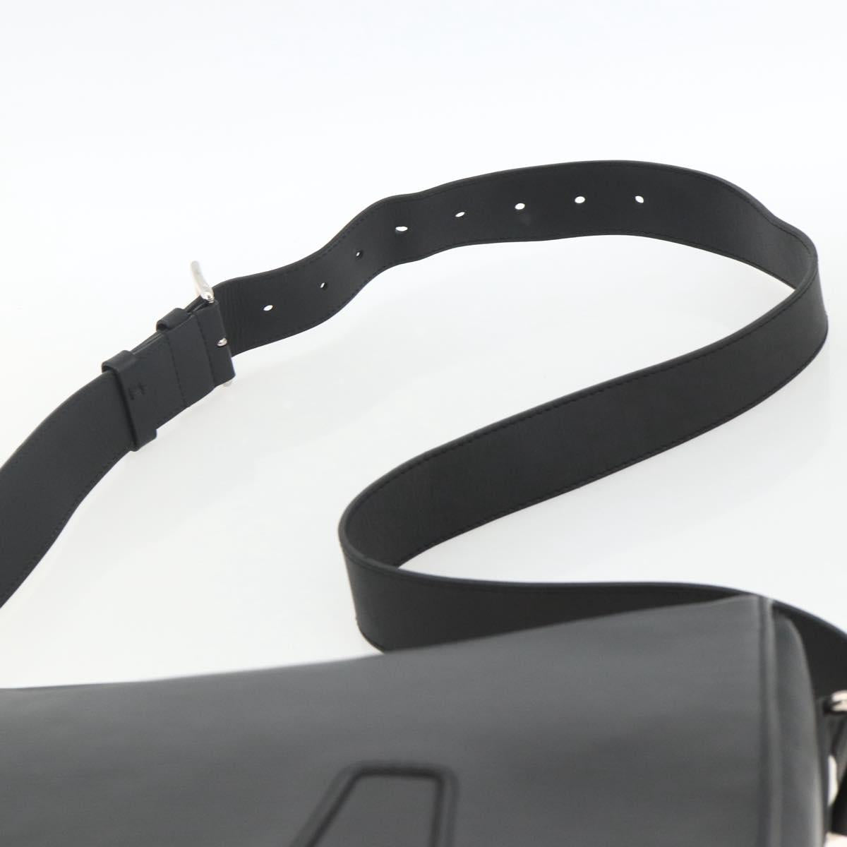 LOUIS VUITTON Epi Harrington Messenger MM Shoulder Bag Black M53409 Auth ka3397