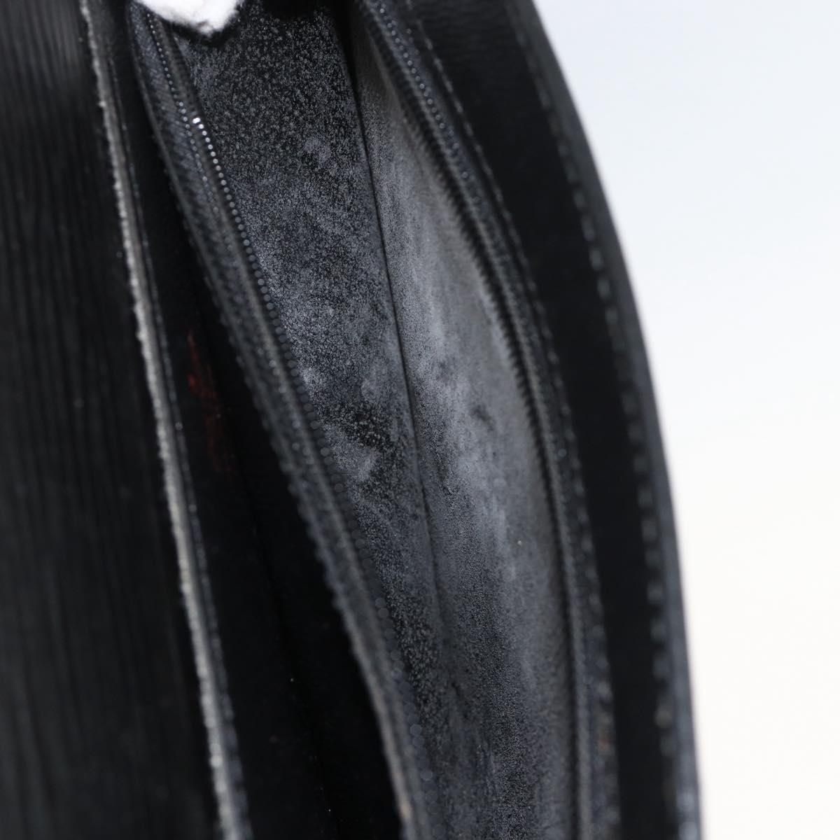 LOUIS VUITTON Epi Porte Documents Bandouliere Briefcase Black M54462 Auth ka3413