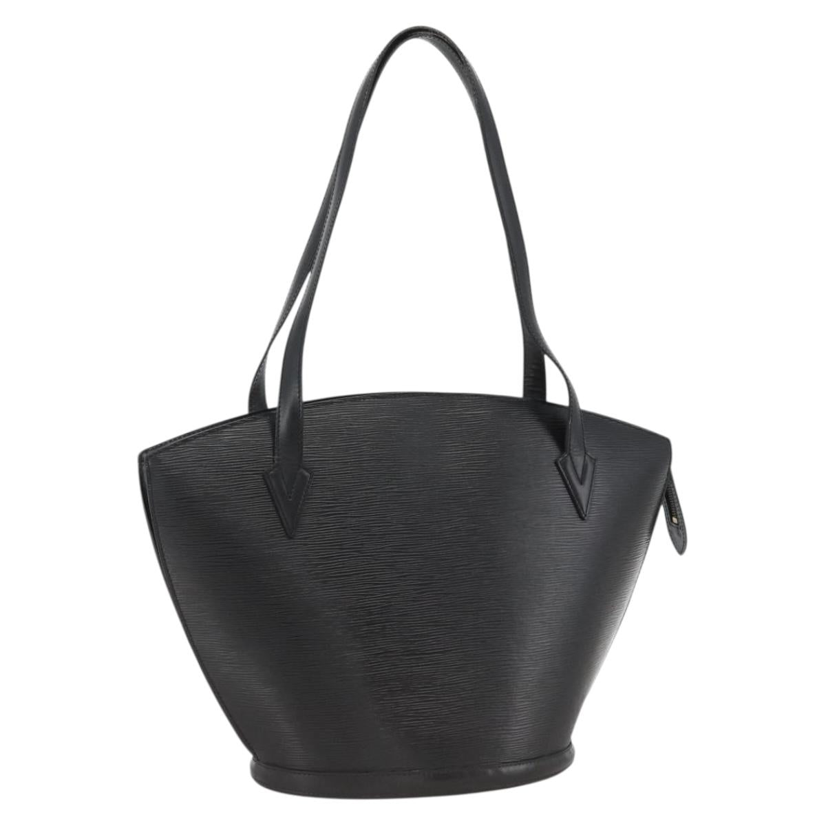 LOUIS VUITTON Epi Saint Jacques Shopping Bag Black M52262 LV Auth ka3417