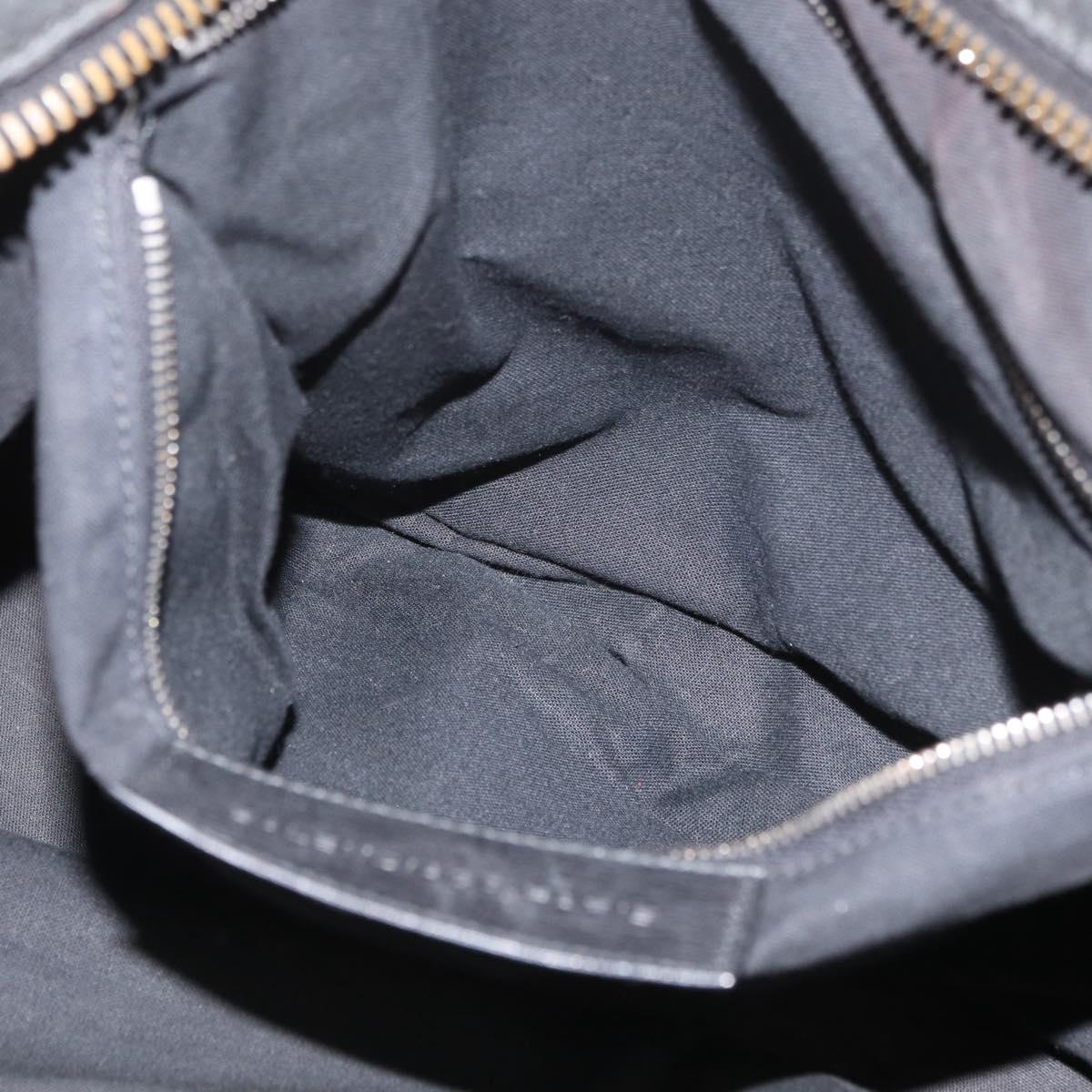 BALENCIAGA Classic Bridge Hand Bag Leather 2way Black Auth ka3423V