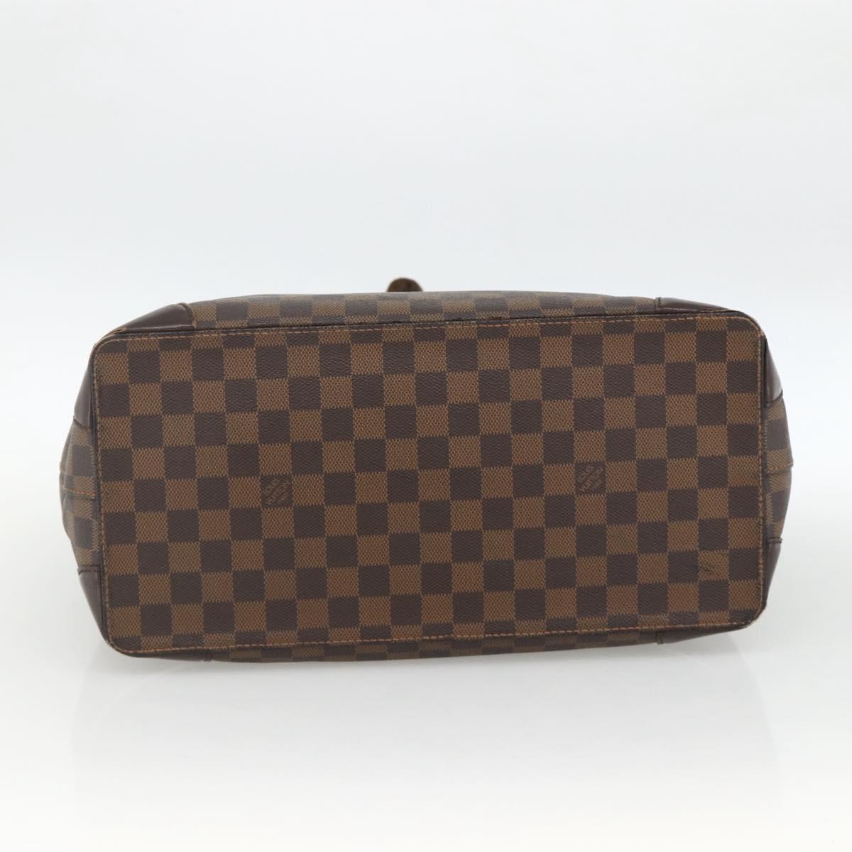 LOUIS VUITTON Damier Ebene Hampstead MM Tote Bag N51204 LV Auth ka3451