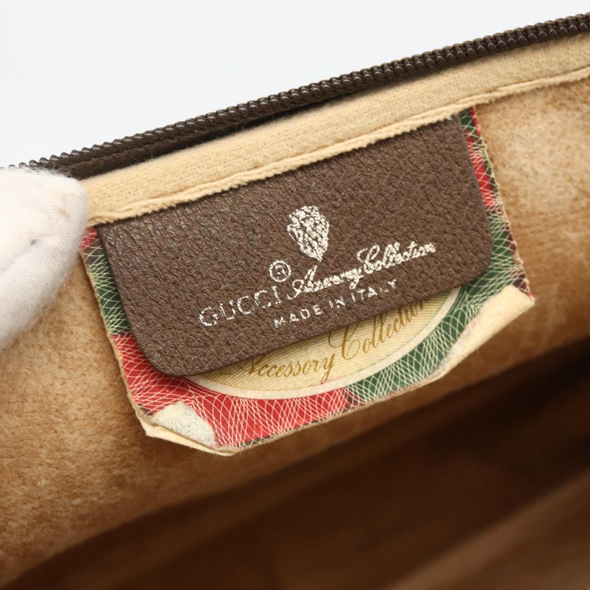 GUCCI GG Supreme Shoulder Bag PVC Beige Gold 116 02 068 Auth ka3454
