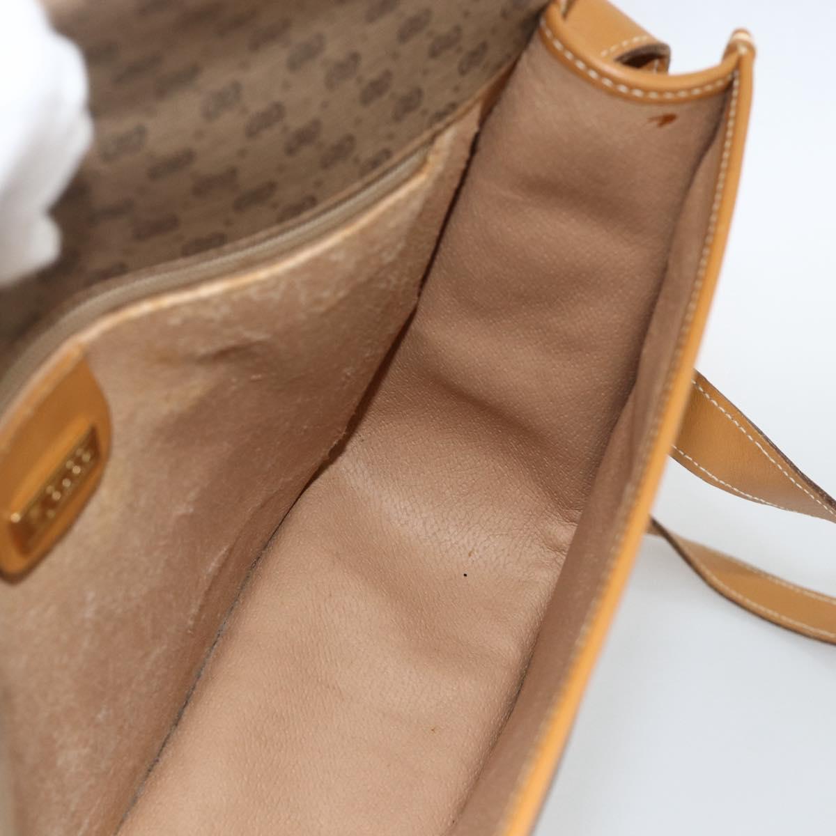 GUCCI Micro GG Supreme Shoulder Bag PVC Beige Gold 001 904 0915 Auth ka3456