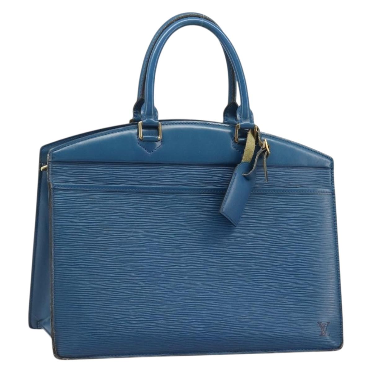 LOUIS VUITTON Epi Riviera Hand Bag Blue M48185 LV Auth ka3458