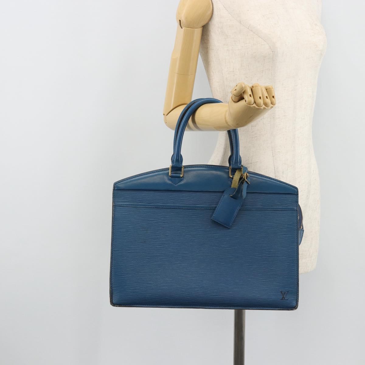 LOUIS VUITTON Epi Riviera Hand Bag Blue M48185 LV Auth ka3458