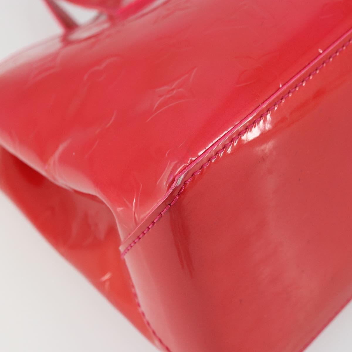 LOUIS VUITTON Monogram Vernis Wilshire PM Hand Bag Rose Pop M93643 Auth ka3464A