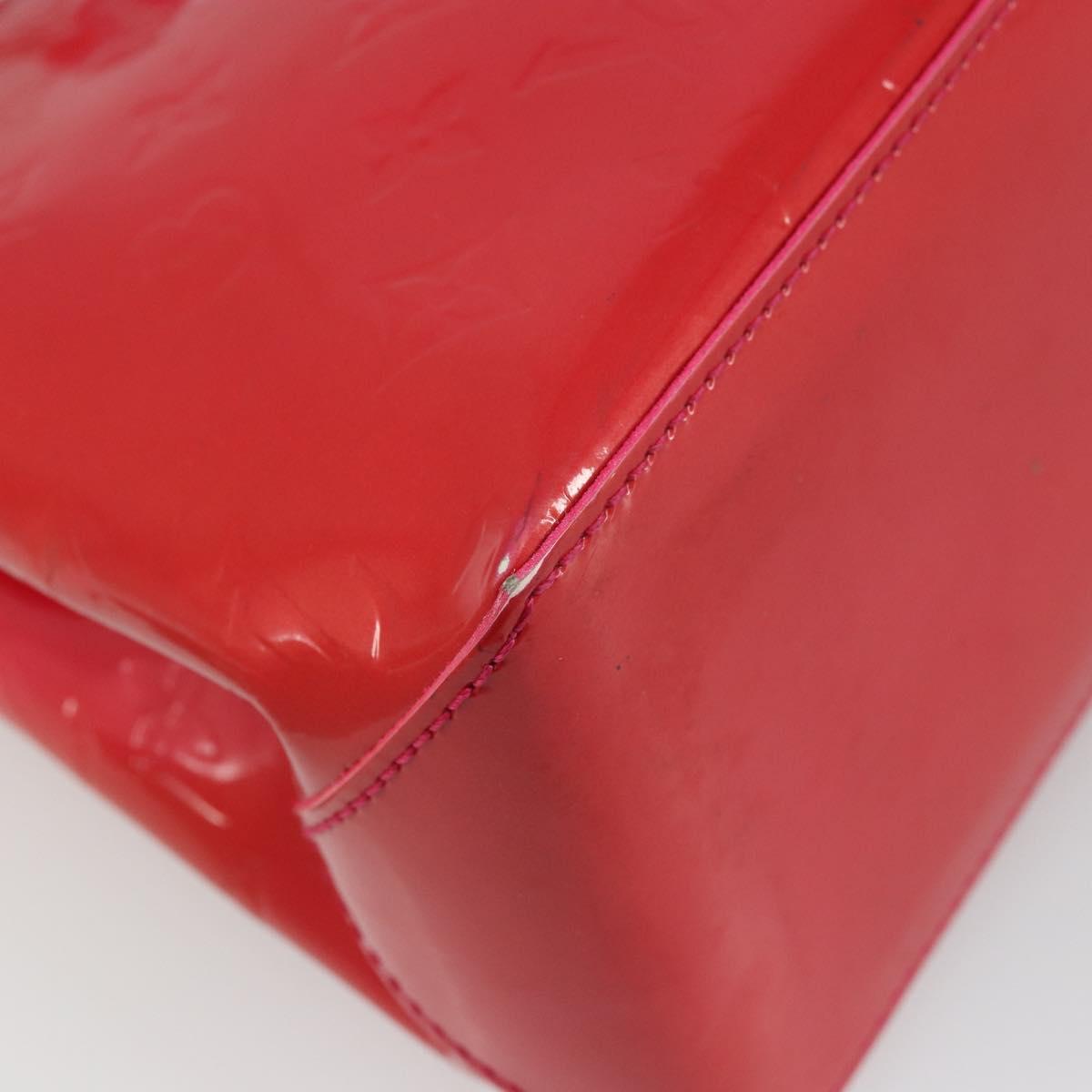 LOUIS VUITTON Monogram Vernis Wilshire PM Hand Bag Rose Pop M93643 Auth ka3464A