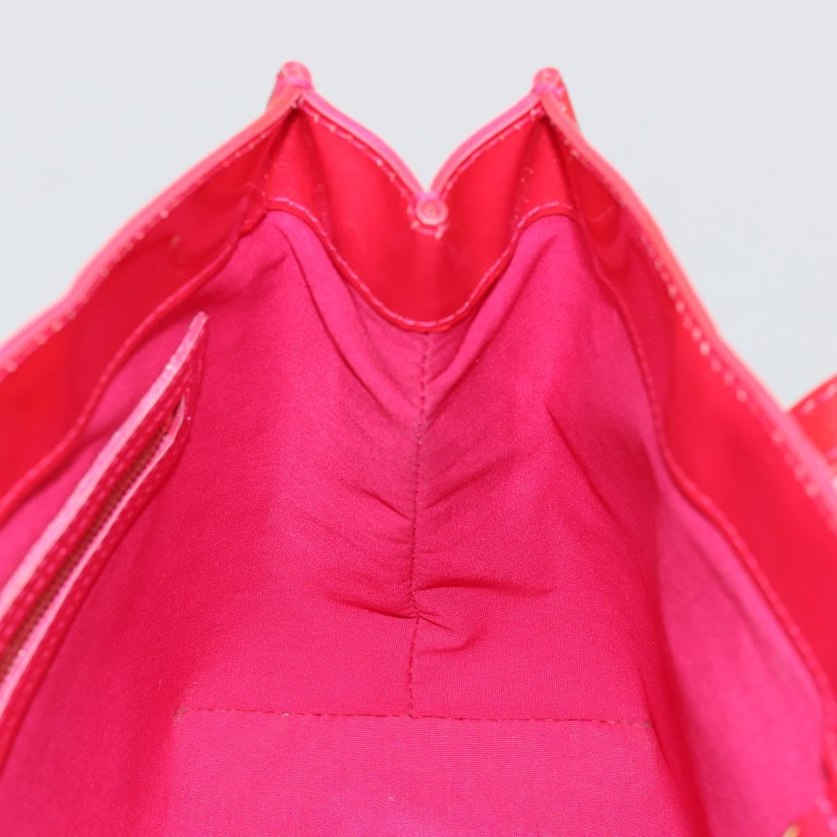 LOUIS VUITTON Monogram Vernis Wilshire PM Hand Bag Rose Pop M93643 Auth ka3464A