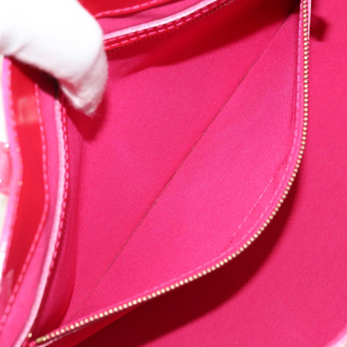 LOUIS VUITTON Monogram Vernis Wilshire PM Hand Bag Rose Pop M93643 Auth ka3464A