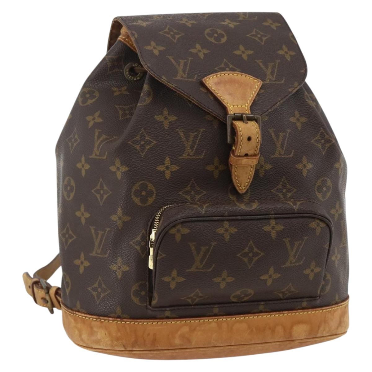 LOUIS VUITTON Monogram Montsouris MM Backpack M51136 LV Auth ka3465