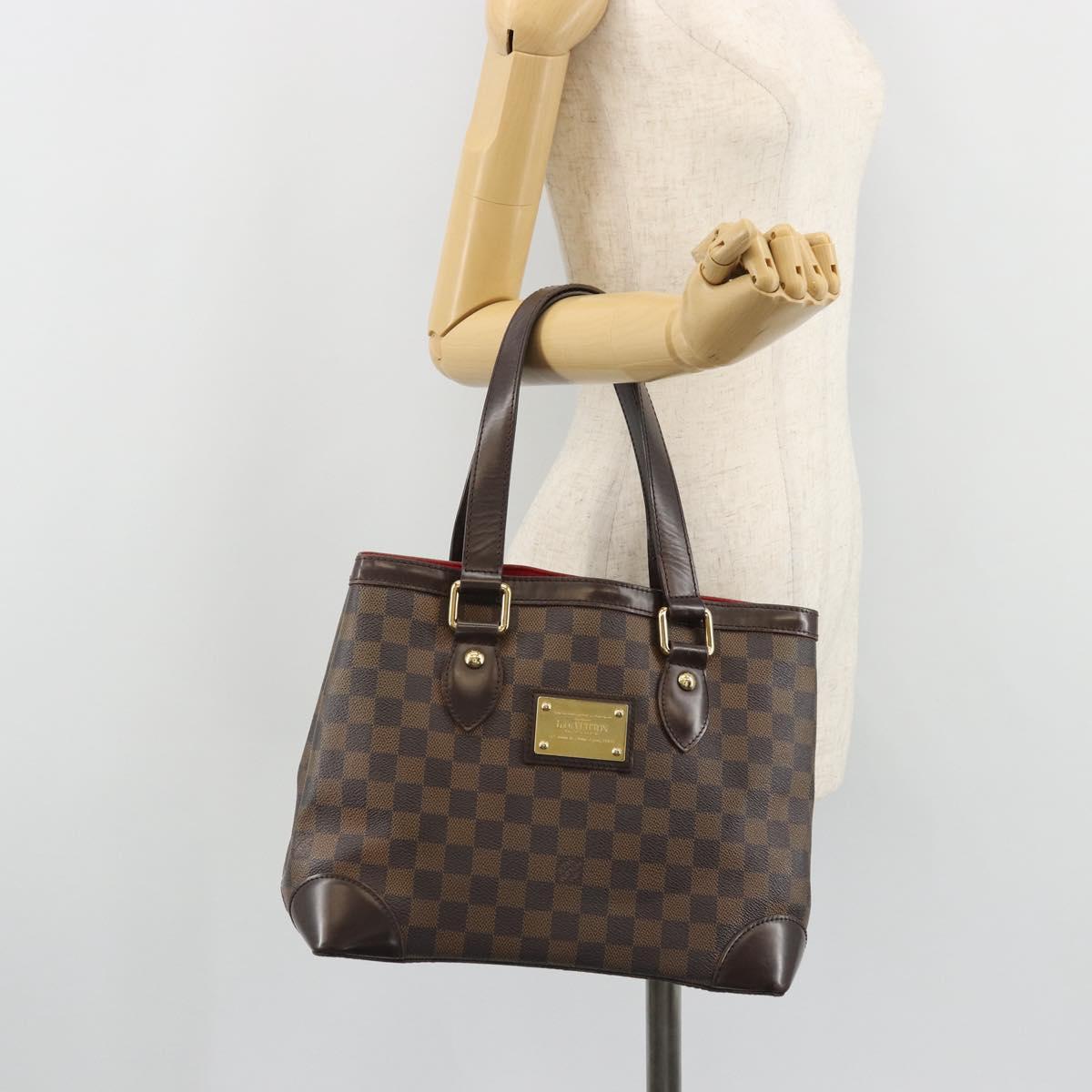 LOUIS VUITTON Damier Ebene Hampstead PM Tote Bag N51205 LV Auth ka3471