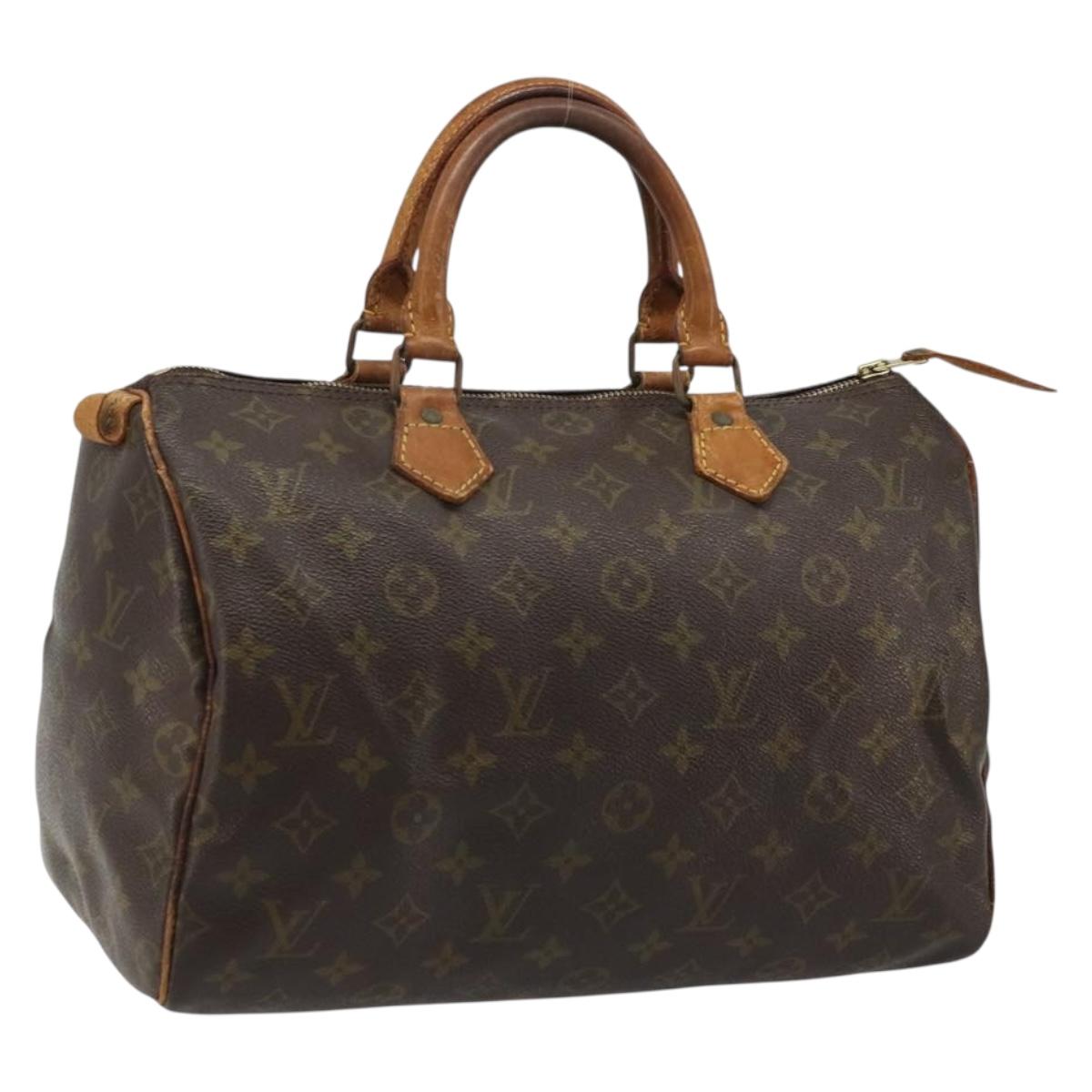 LOUIS VUITTON Monogram Speedy 30 Hand Bag M41526 LV Auth ka3478