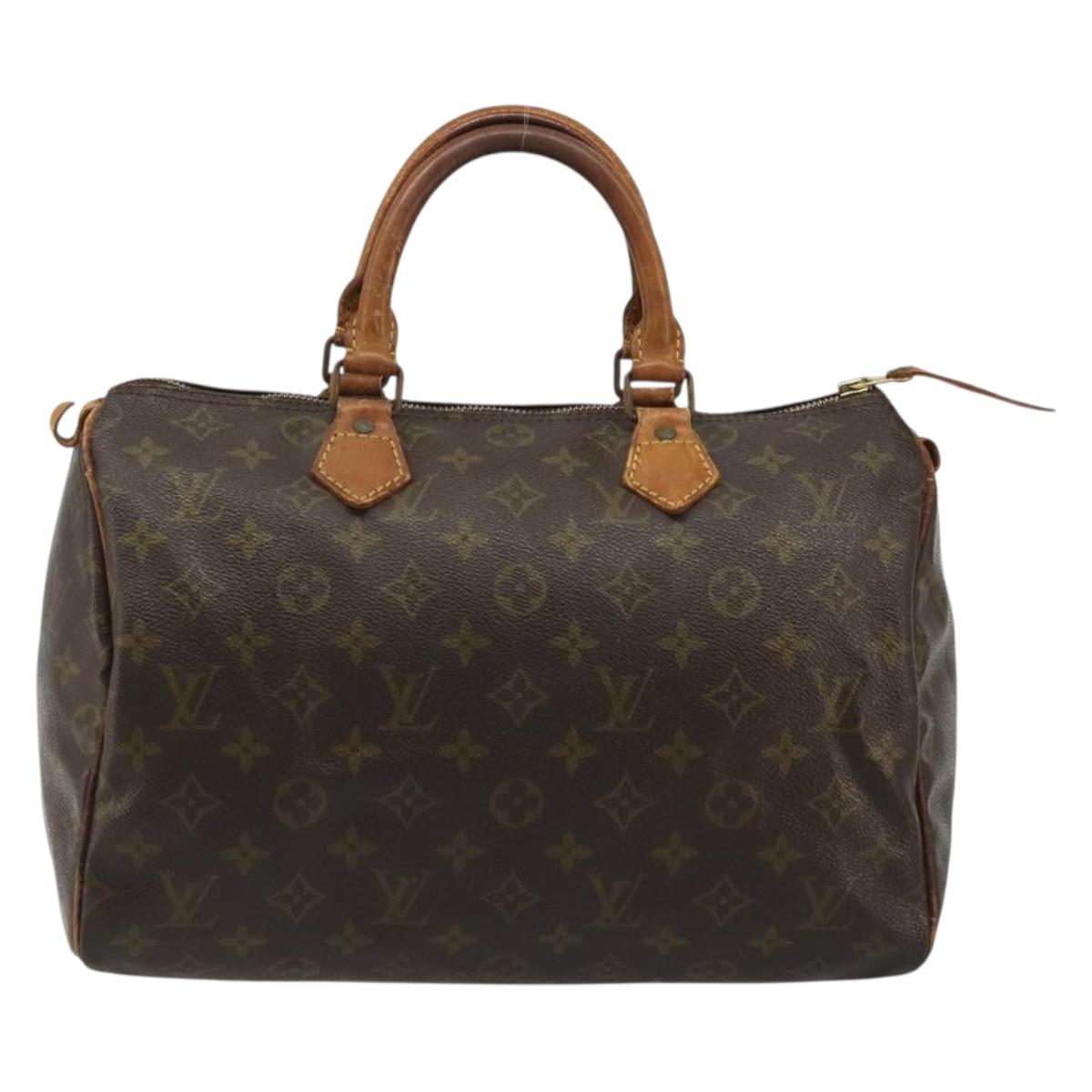 LOUIS VUITTON Monogram Speedy 30 Hand Bag M41526 LV Auth ka3478