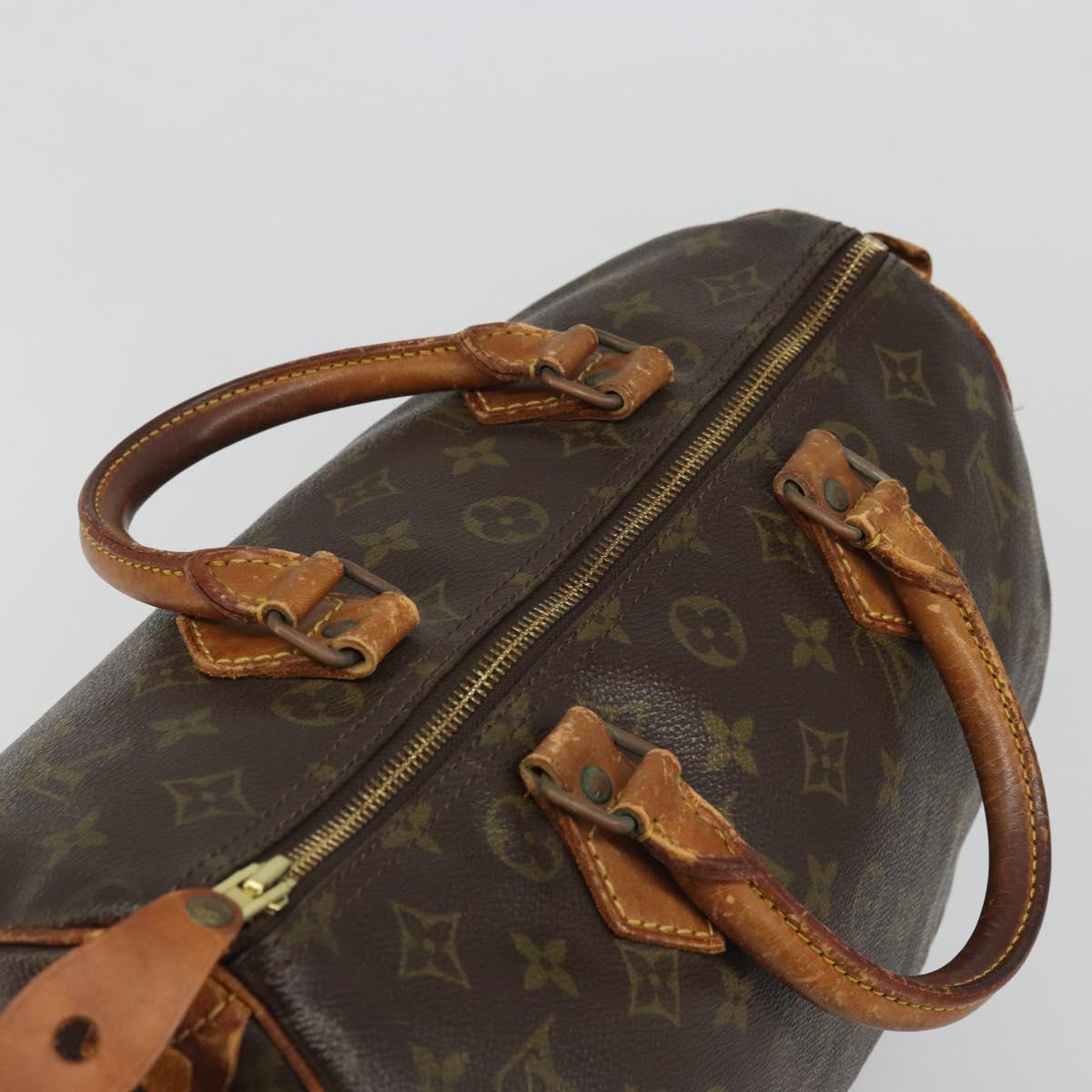 LOUIS VUITTON Monogram Speedy 30 Hand Bag M41526 LV Auth ka3478