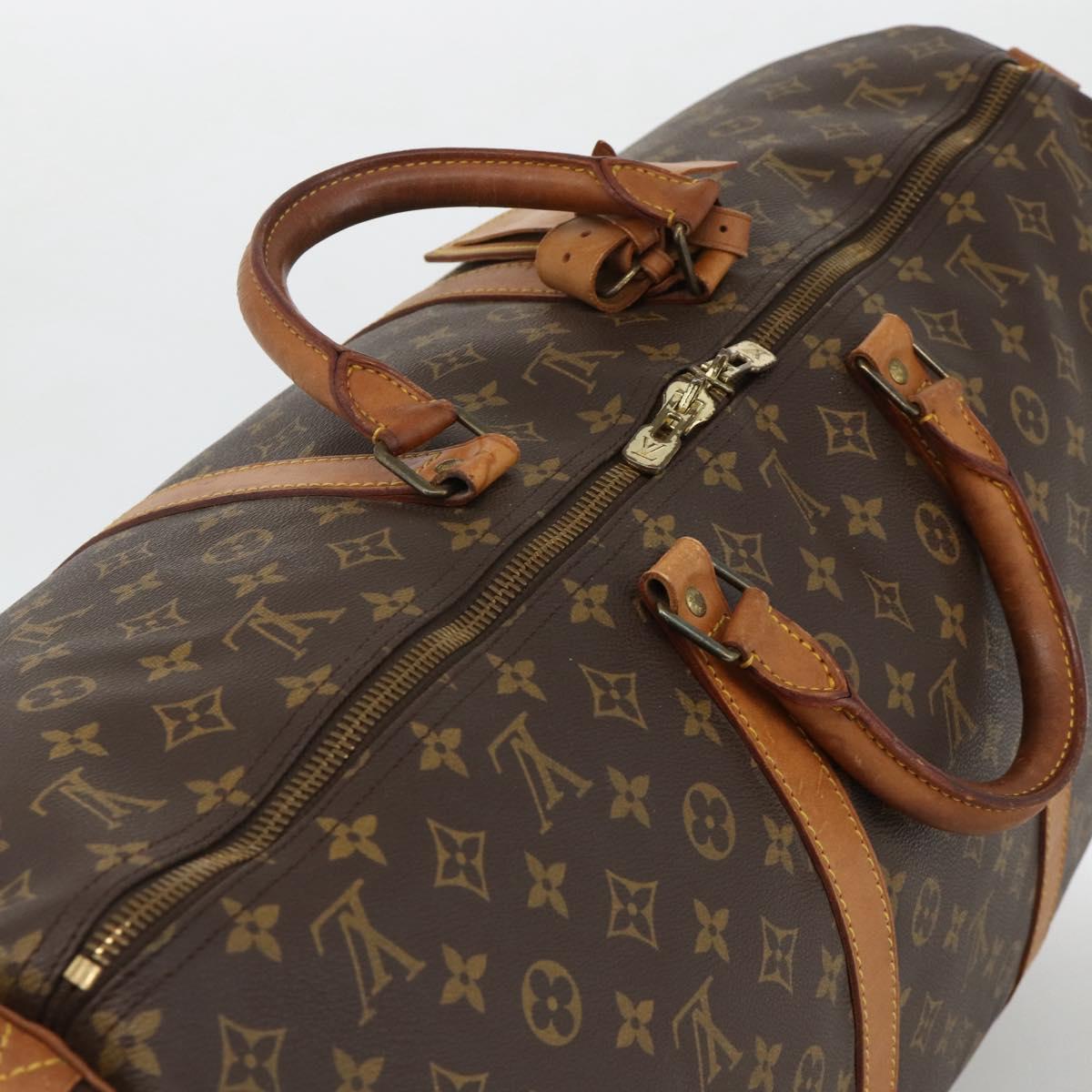 LOUIS VUITTON Monogram Keepall 60 Boston Bag M41422 LV Auth ka3479